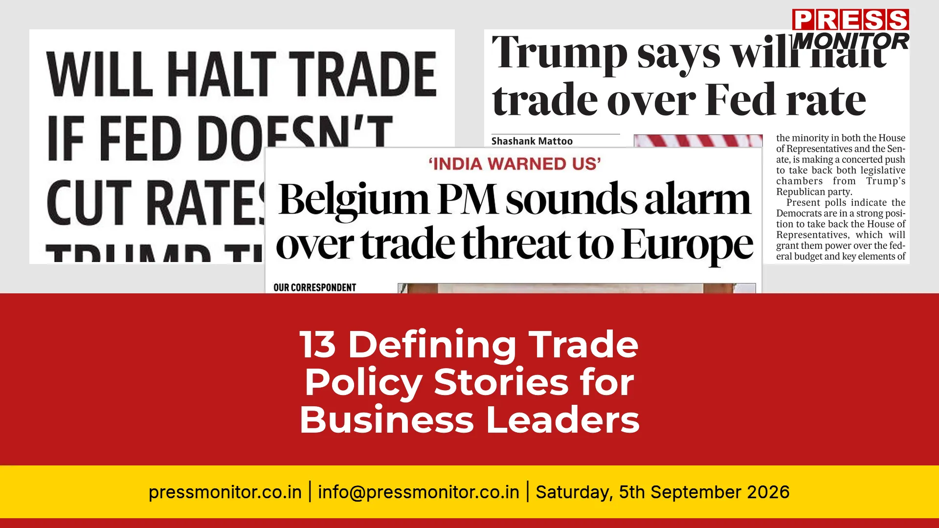 13 Defining Trade Policy Stories for Business Leaders