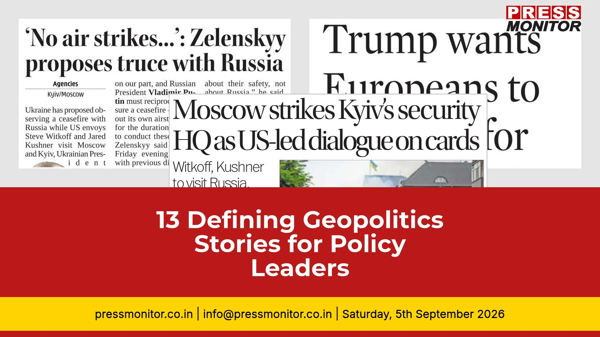13 Defining Geopolitics Stories for Policy Leaders