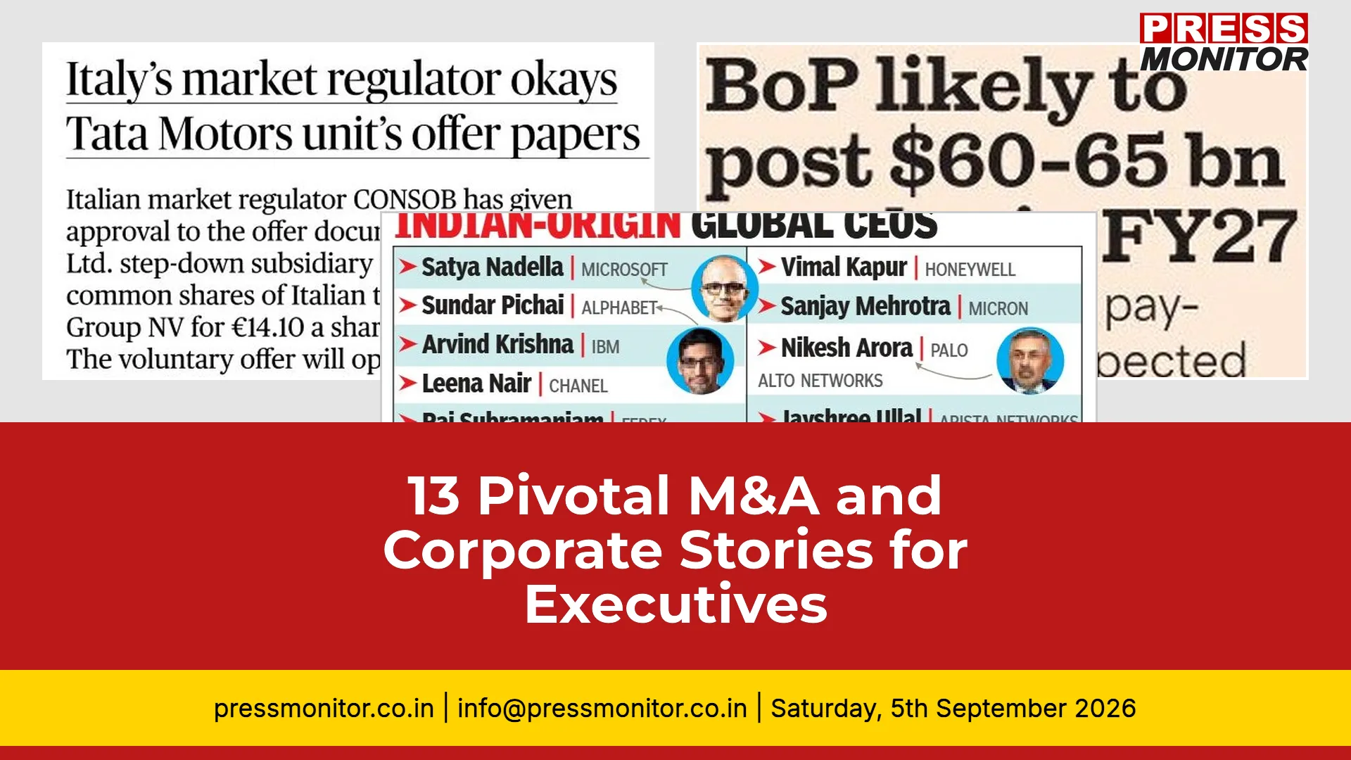 13 Pivotal M&A and Corporate Stories for Executives