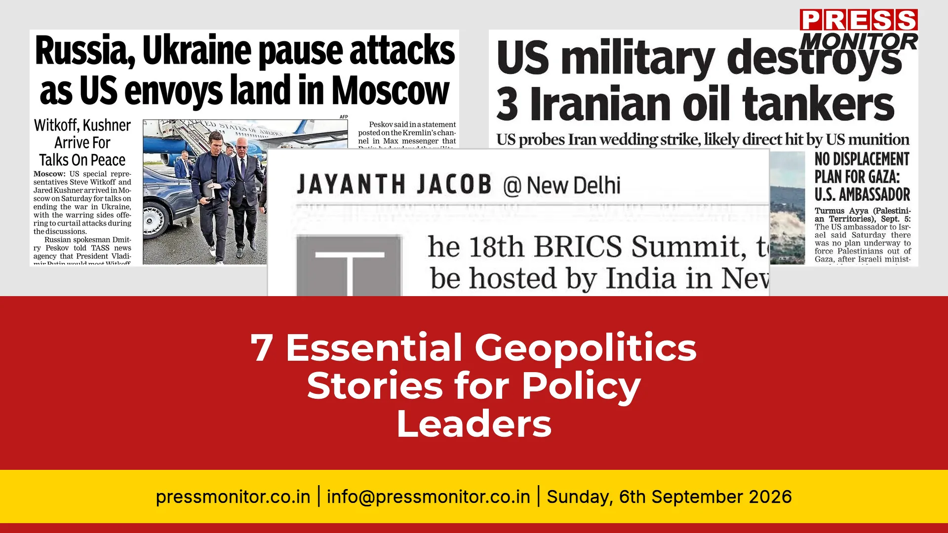 7 Essential Geopolitics Stories for Policy Leaders