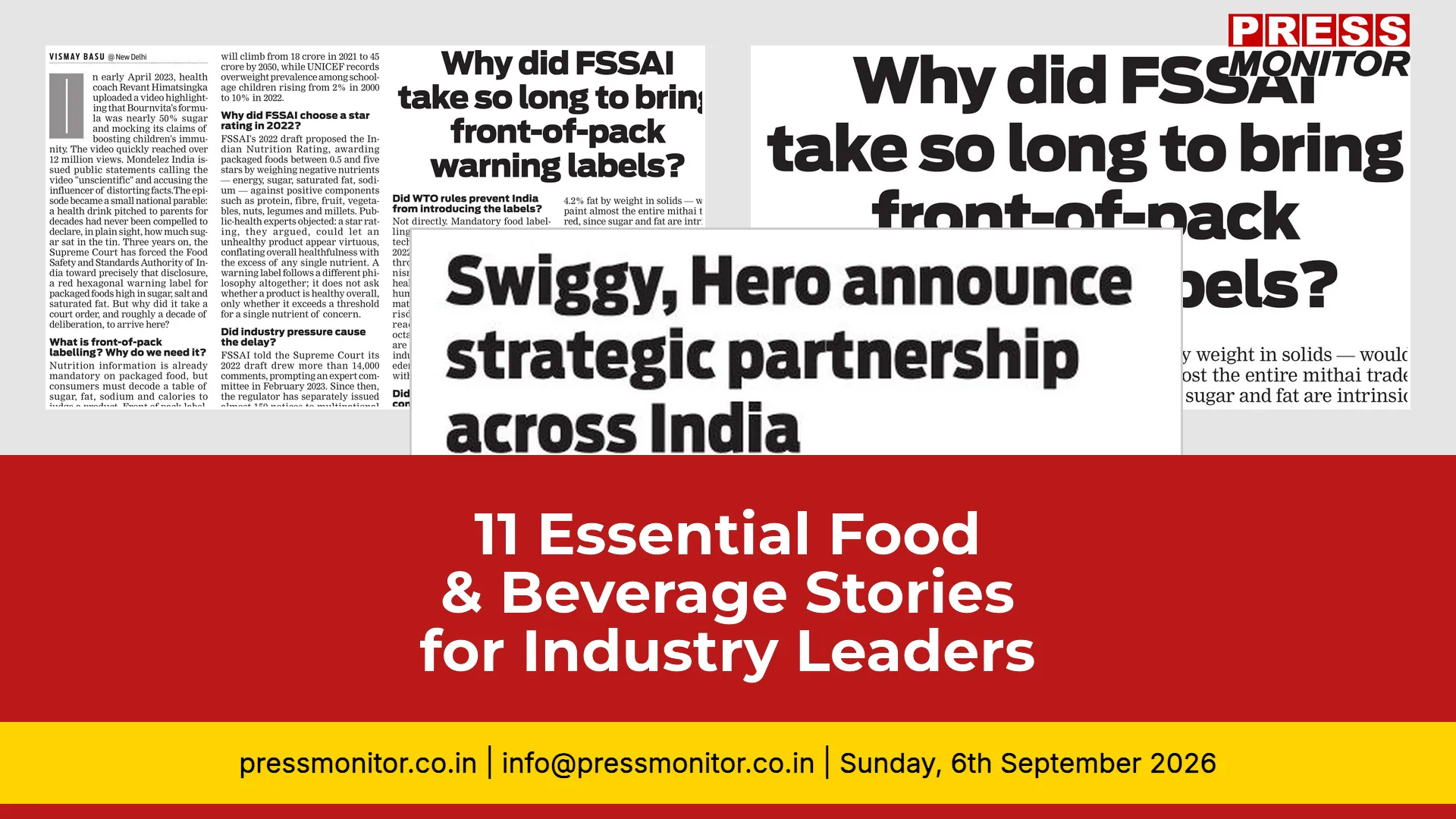 11 Essential Food & Beverage Stories for Industry Leaders