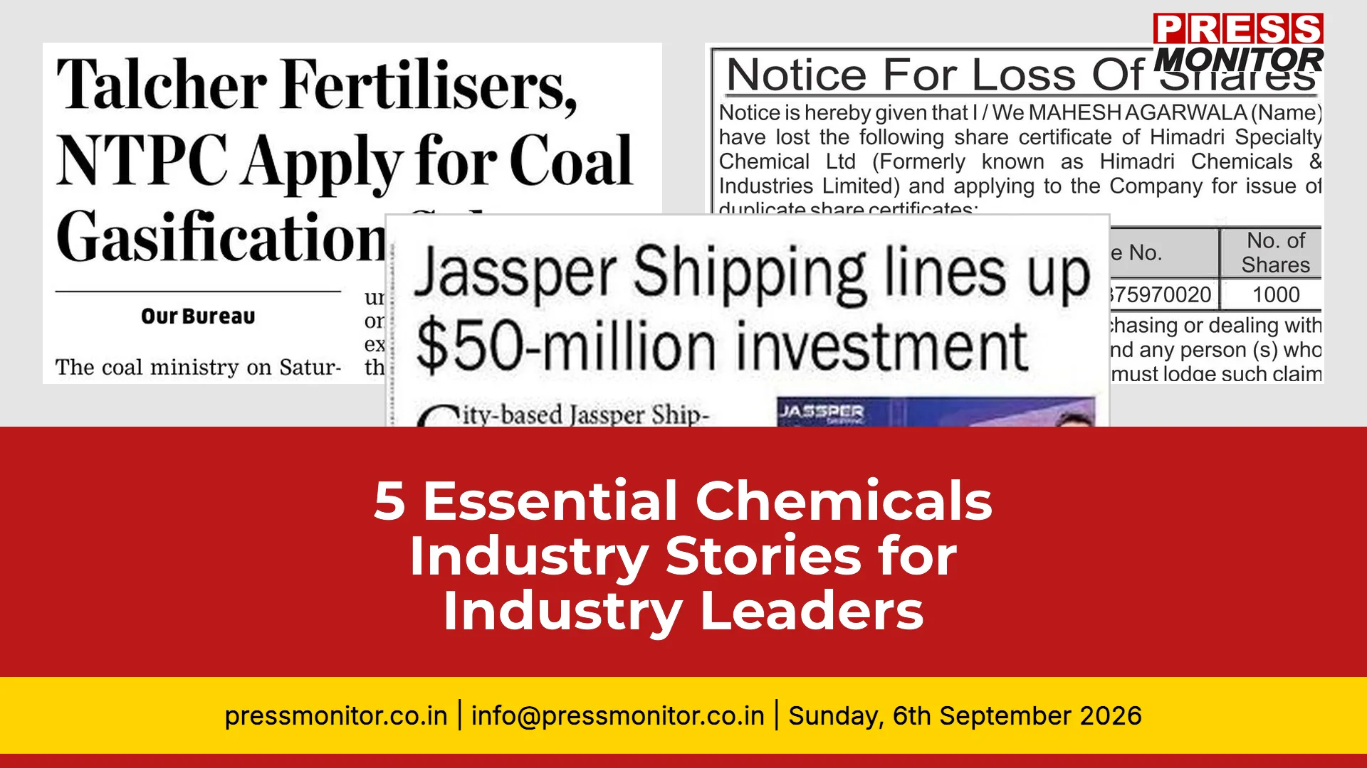 5 Essential Chemicals Industry Stories for Industry Leaders