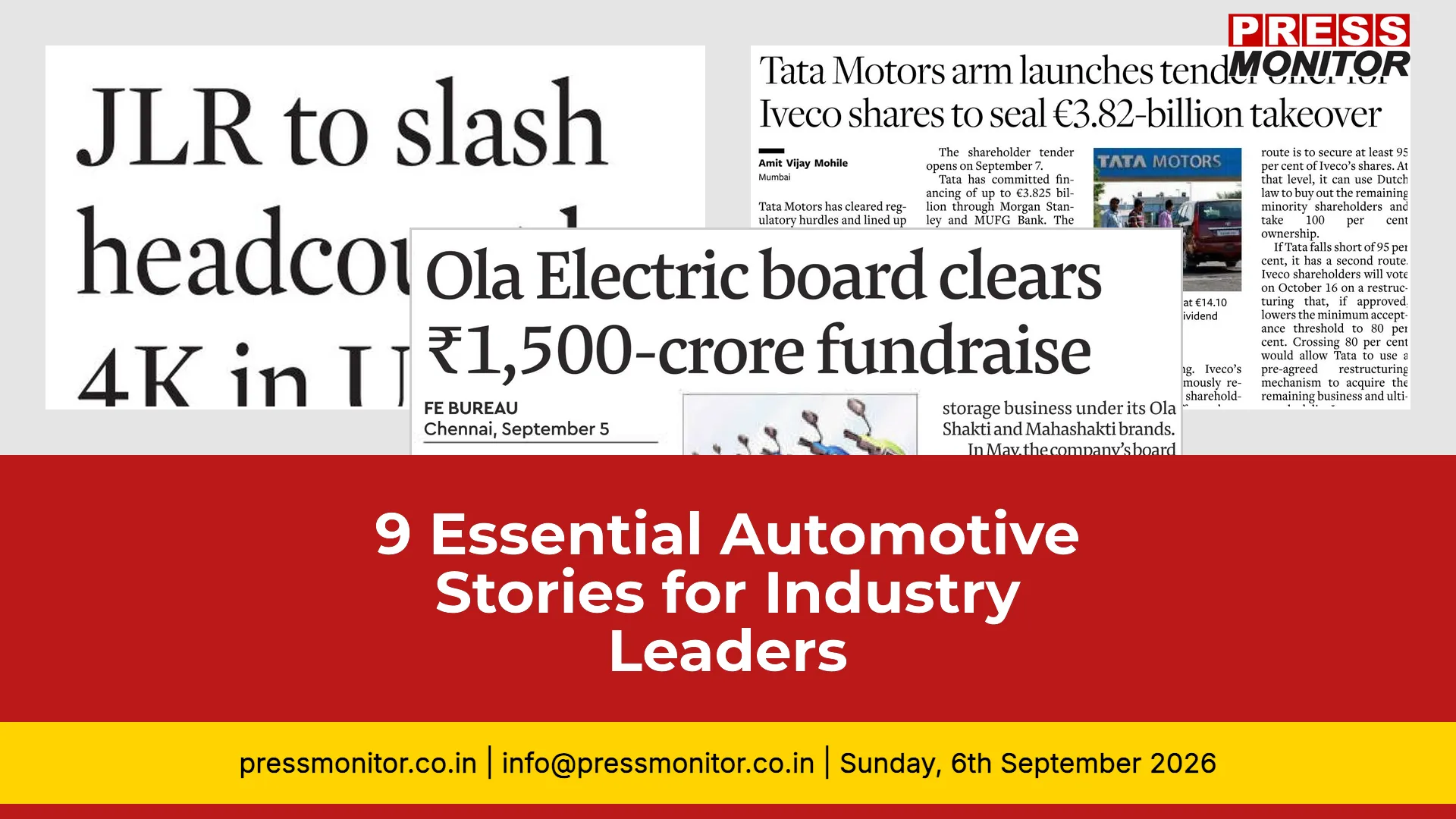 9 Essential Automotive Stories for Industry Leaders
