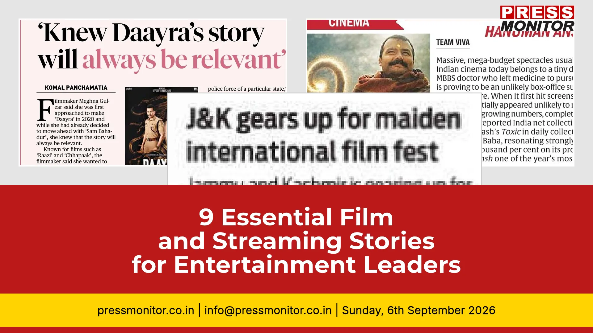 9 Essential Film and Streaming Stories for Entertainment Leaders