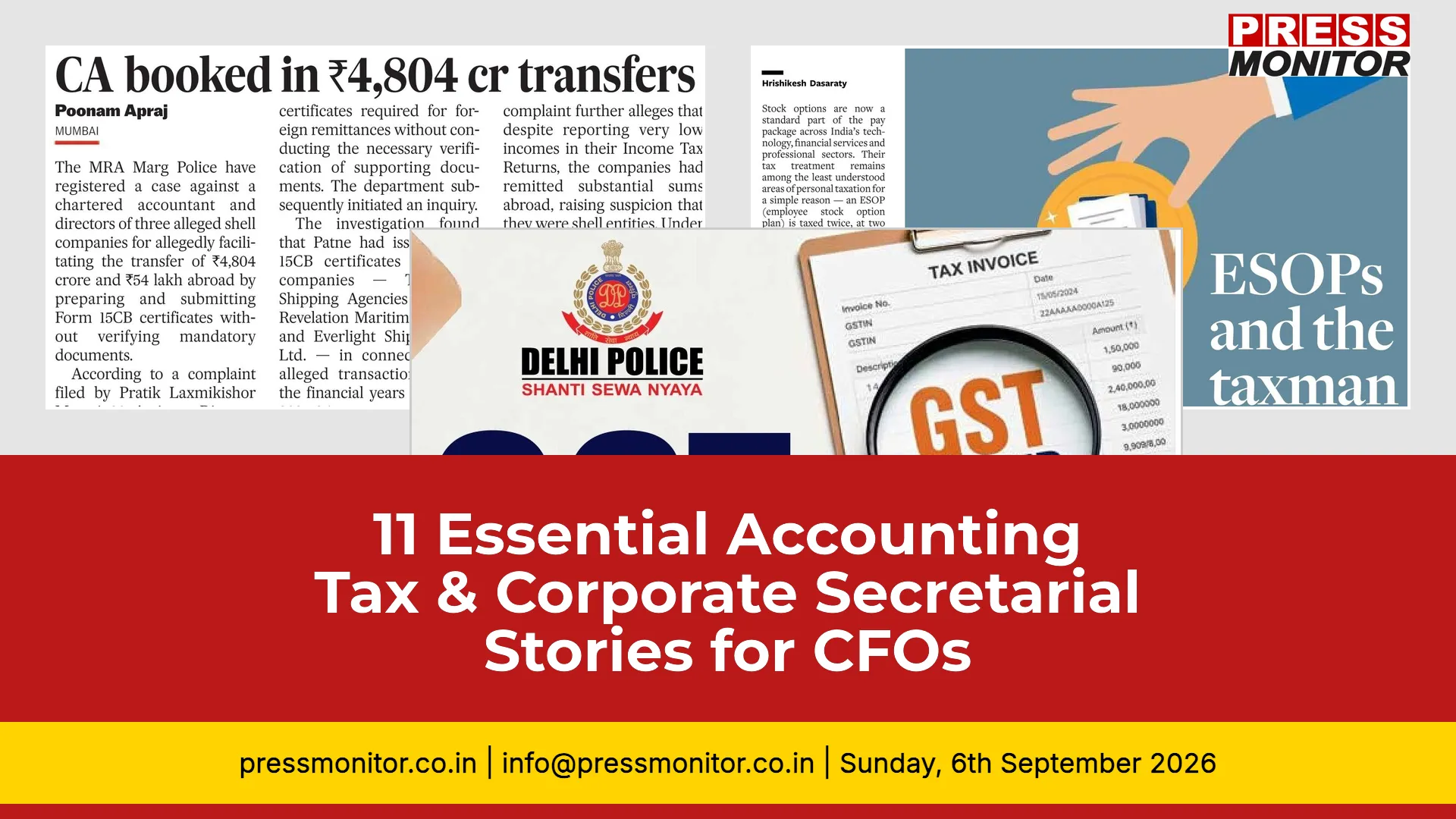 11 Essential Accounting, Tax & Corporate Secretarial Stories for CFOs
