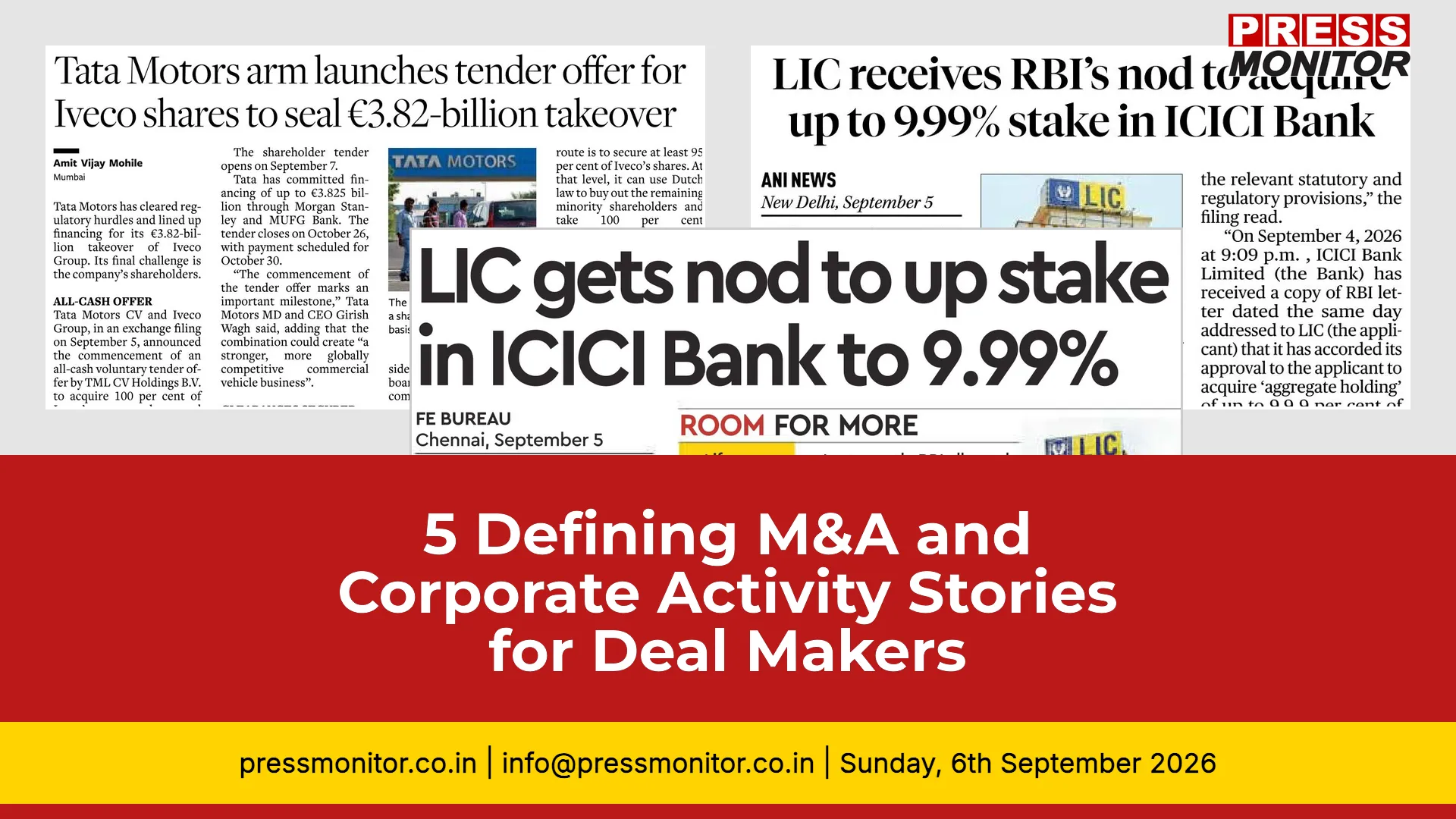 5 Defining M&A and Corporate Activity Stories for Deal Makers