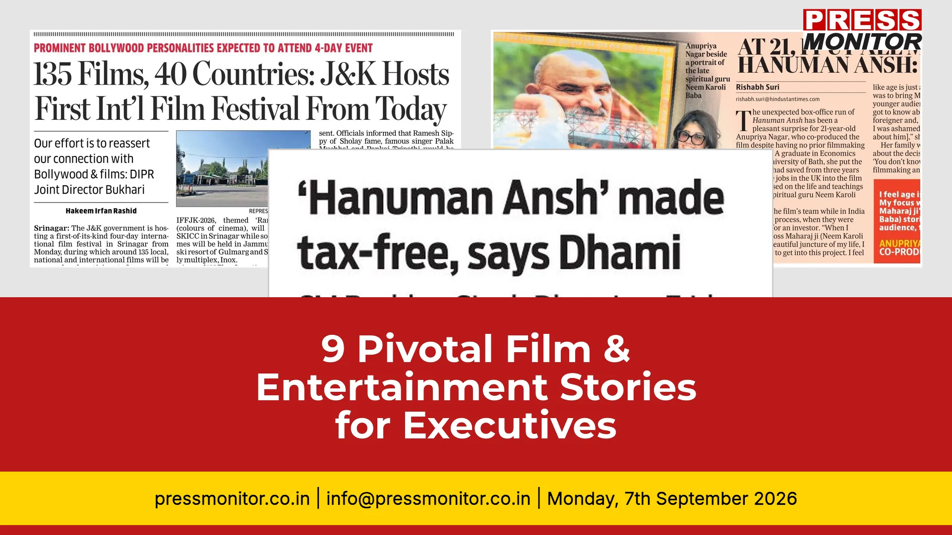 9 Pivotal Film & Entertainment Stories for Executives