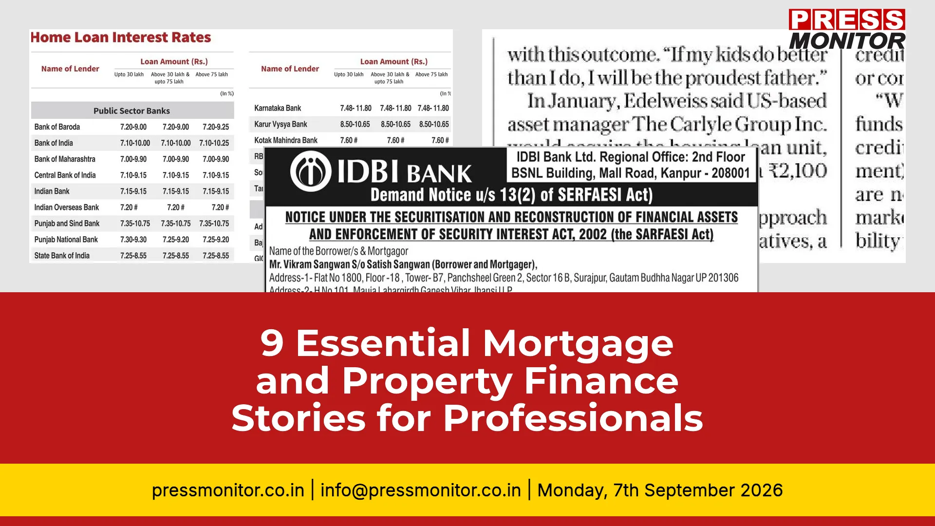 9 Essential Mortgage and Property Finance Stories for Professionals