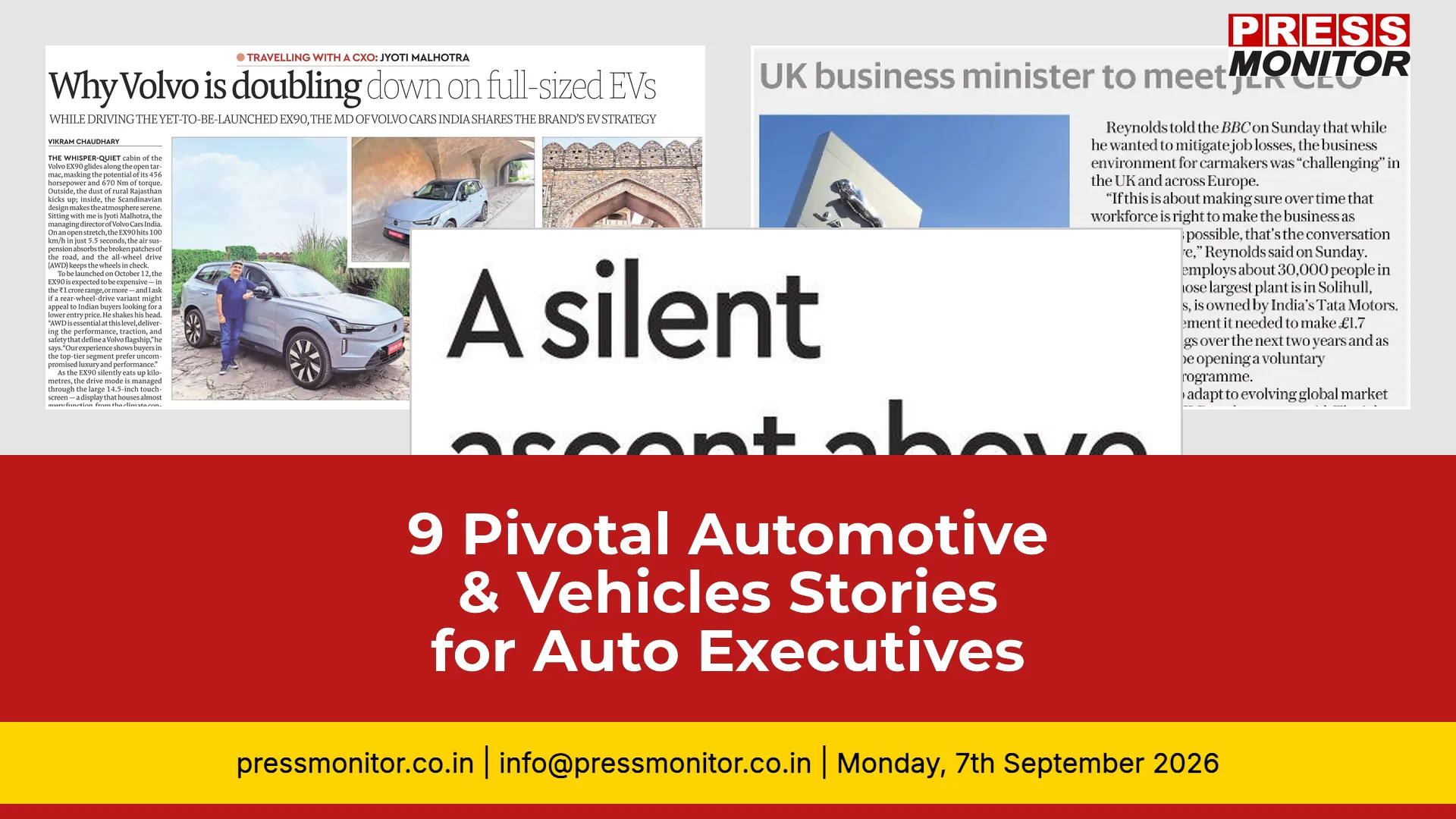 9 Pivotal Automotive & Vehicles Stories for Auto Executives