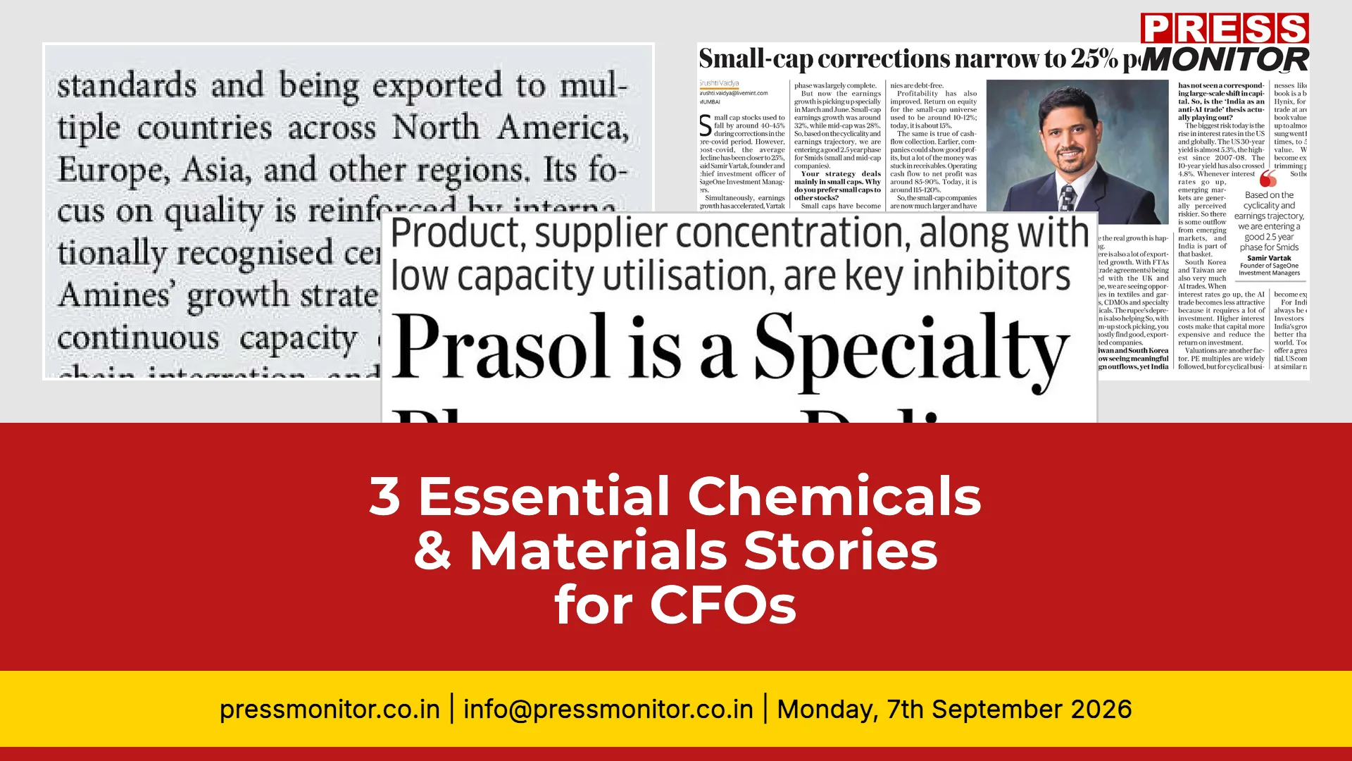 3 Essential Chemicals & Materials Stories for CFOs