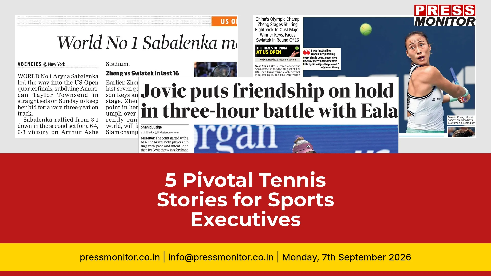 5 Pivotal Tennis Stories for Sports Executives