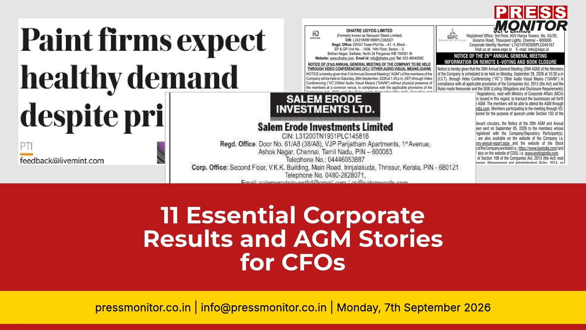 11 Essential Corporate Results and AGM Stories for CFOs