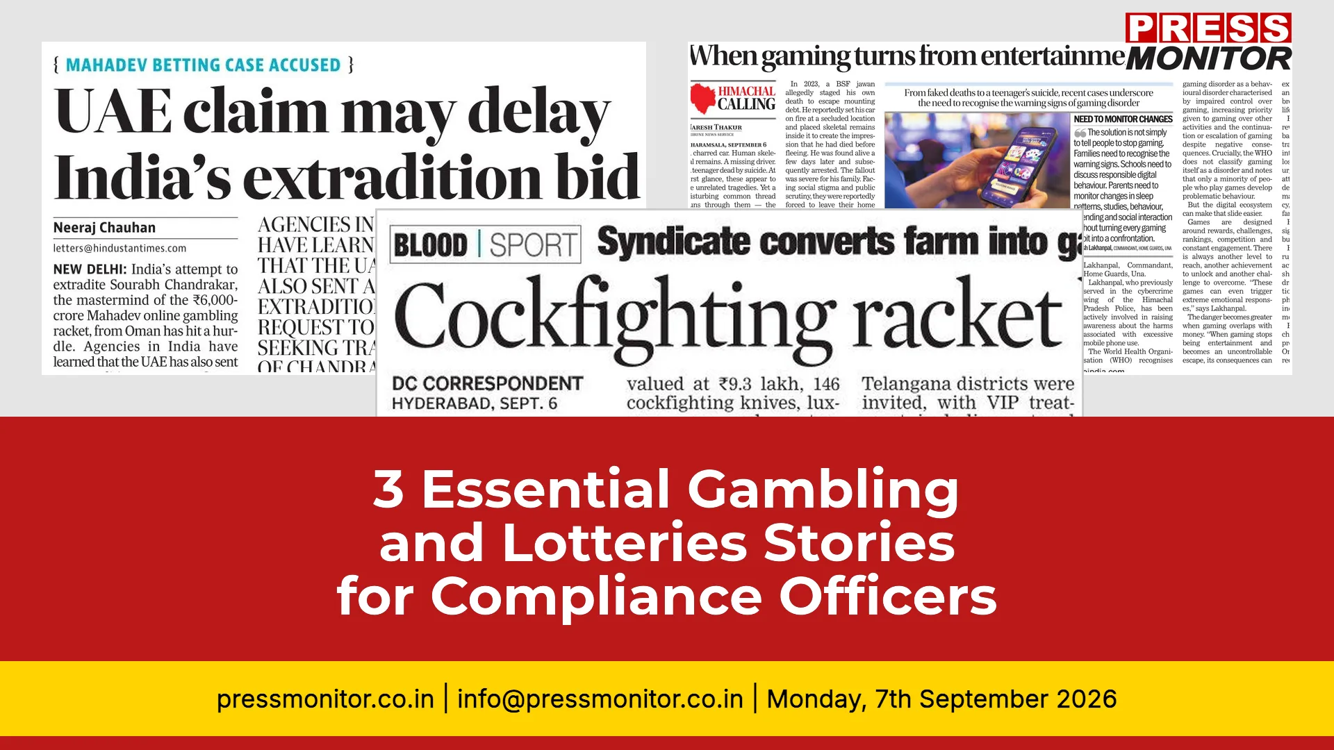 3 Essential Gambling and Lotteries Stories for Compliance Officers
