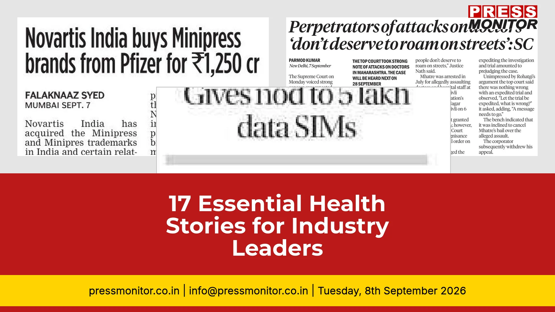 17 Essential Health Stories for Industry Leaders