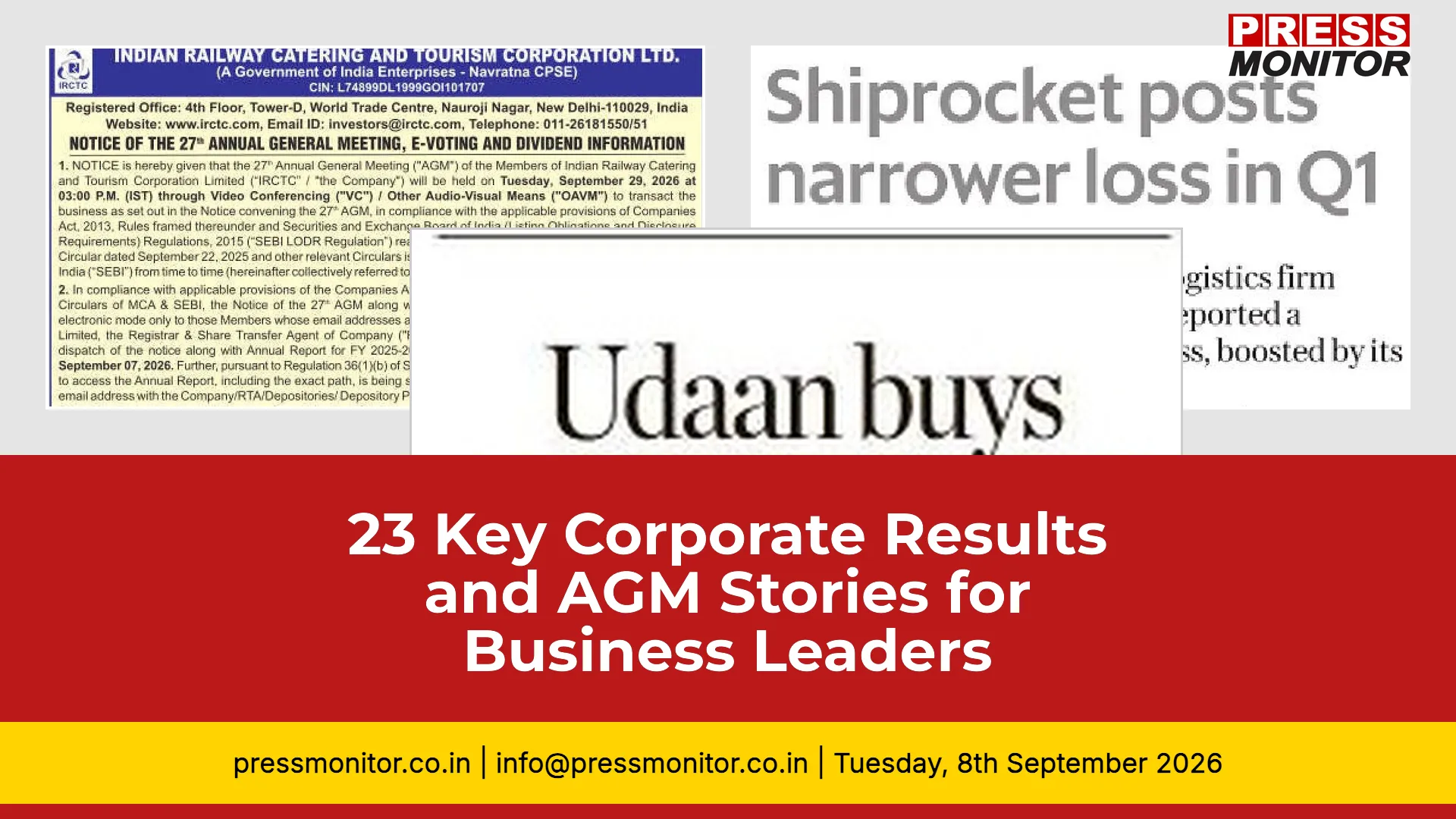23 Key Corporate Results and AGM Stories for Business Leaders