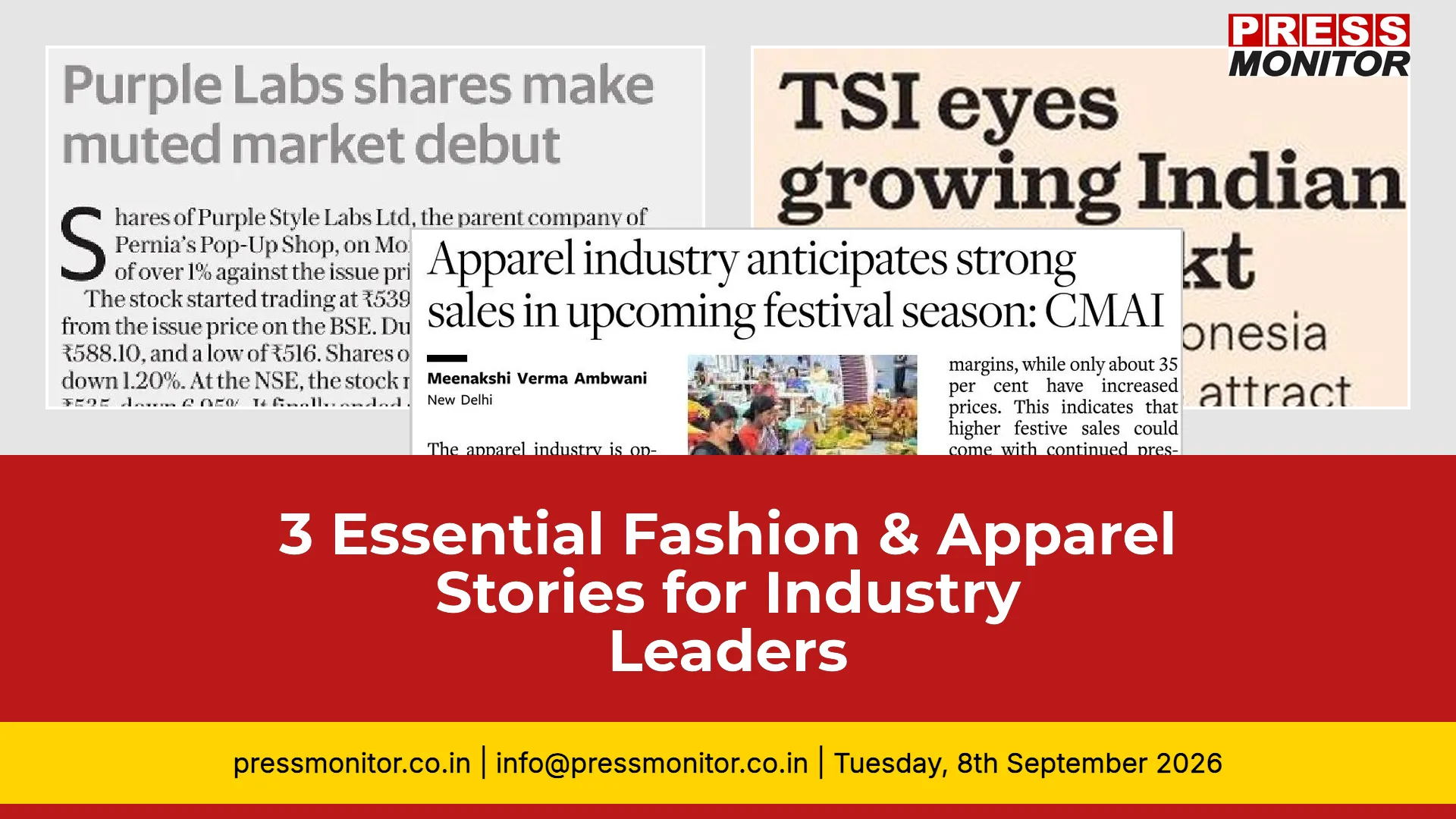 3 Essential Fashion & Apparel Stories for Industry Leaders