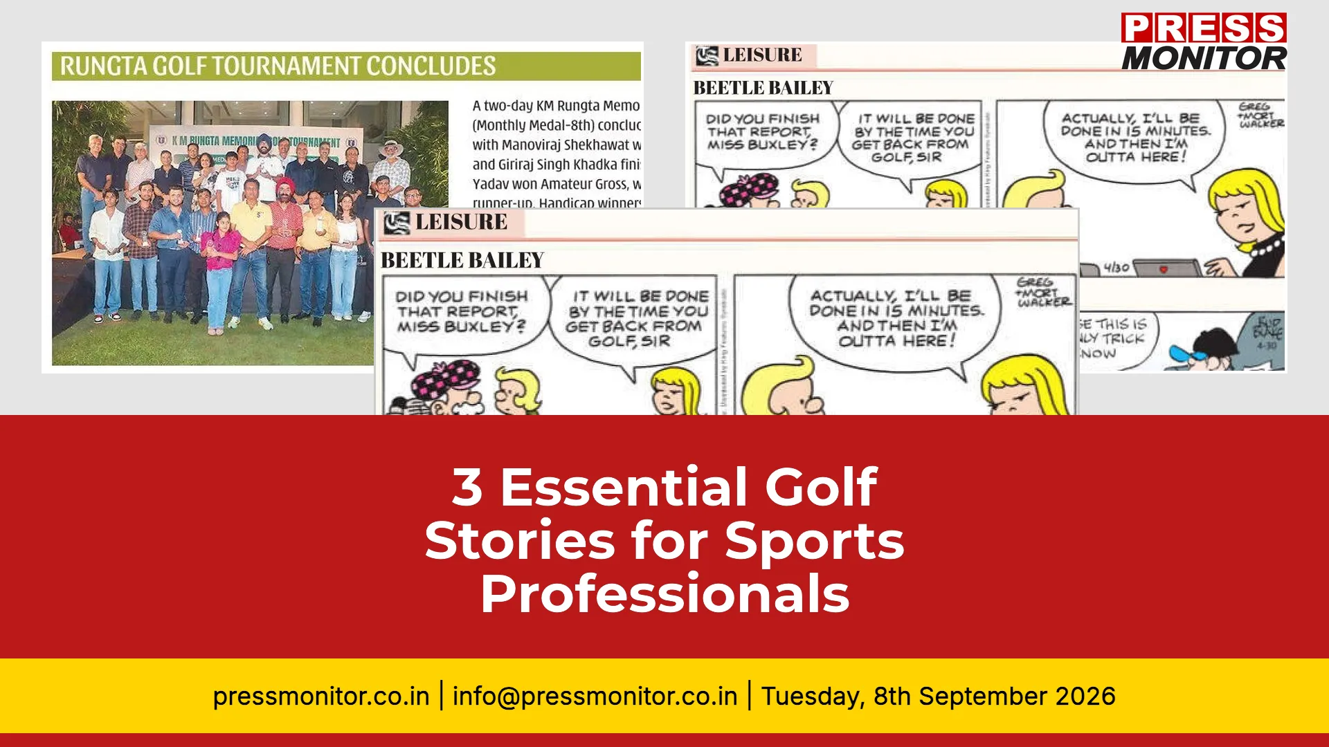 3 Essential Golf Stories for Sports Professionals