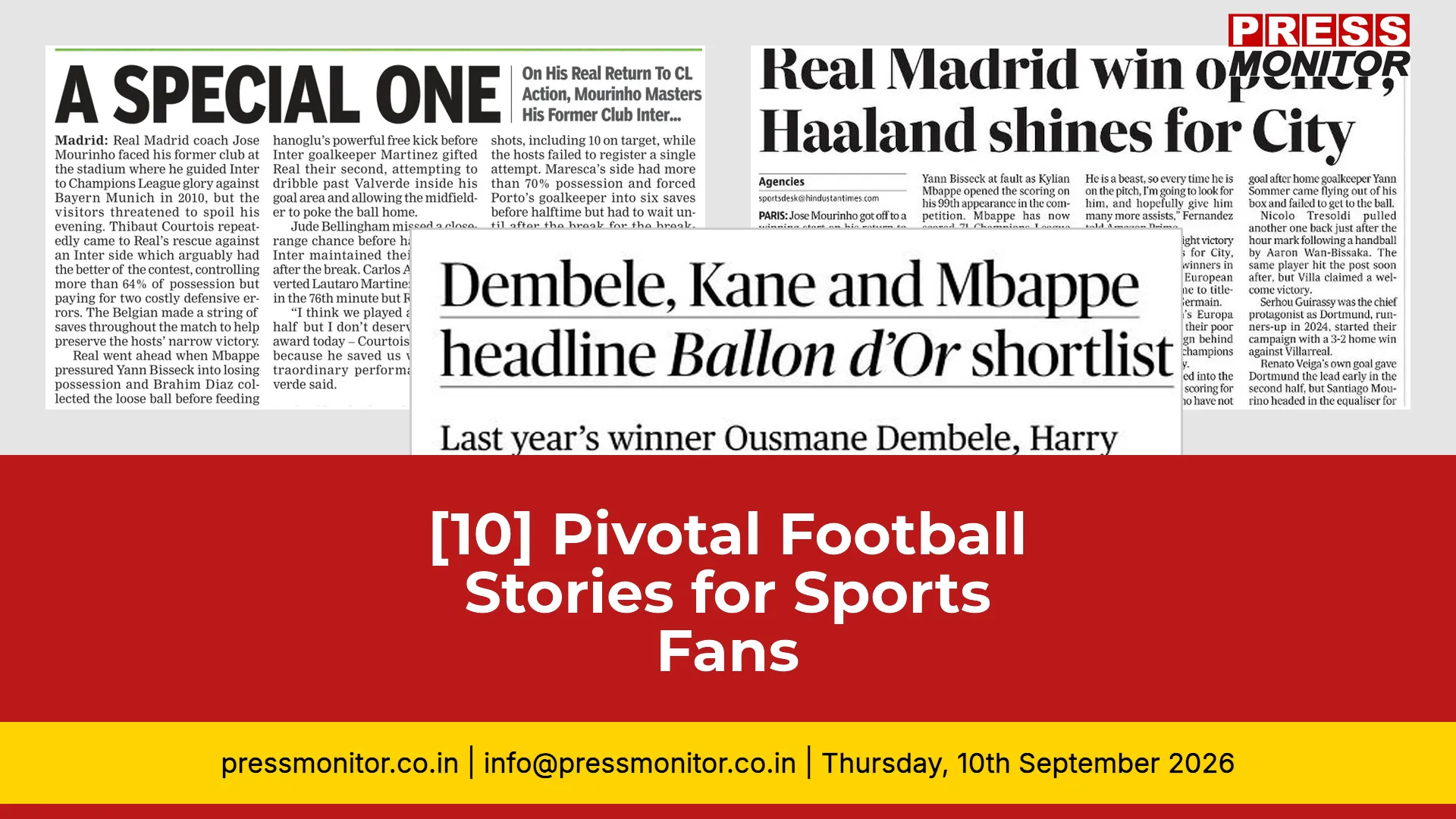 [10] Pivotal Football Stories for Sports Fans