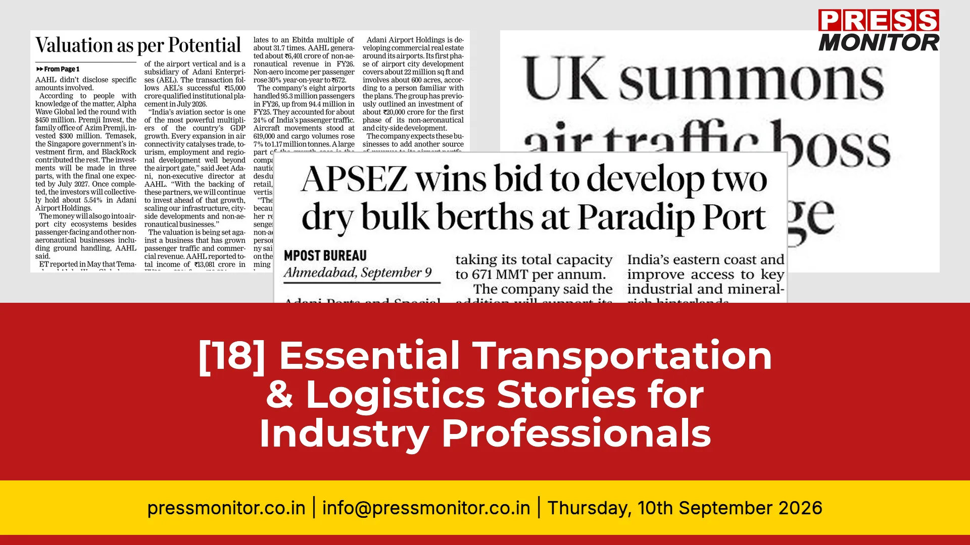 [18] Essential Transportation & Logistics Stories for Industry Professionals
