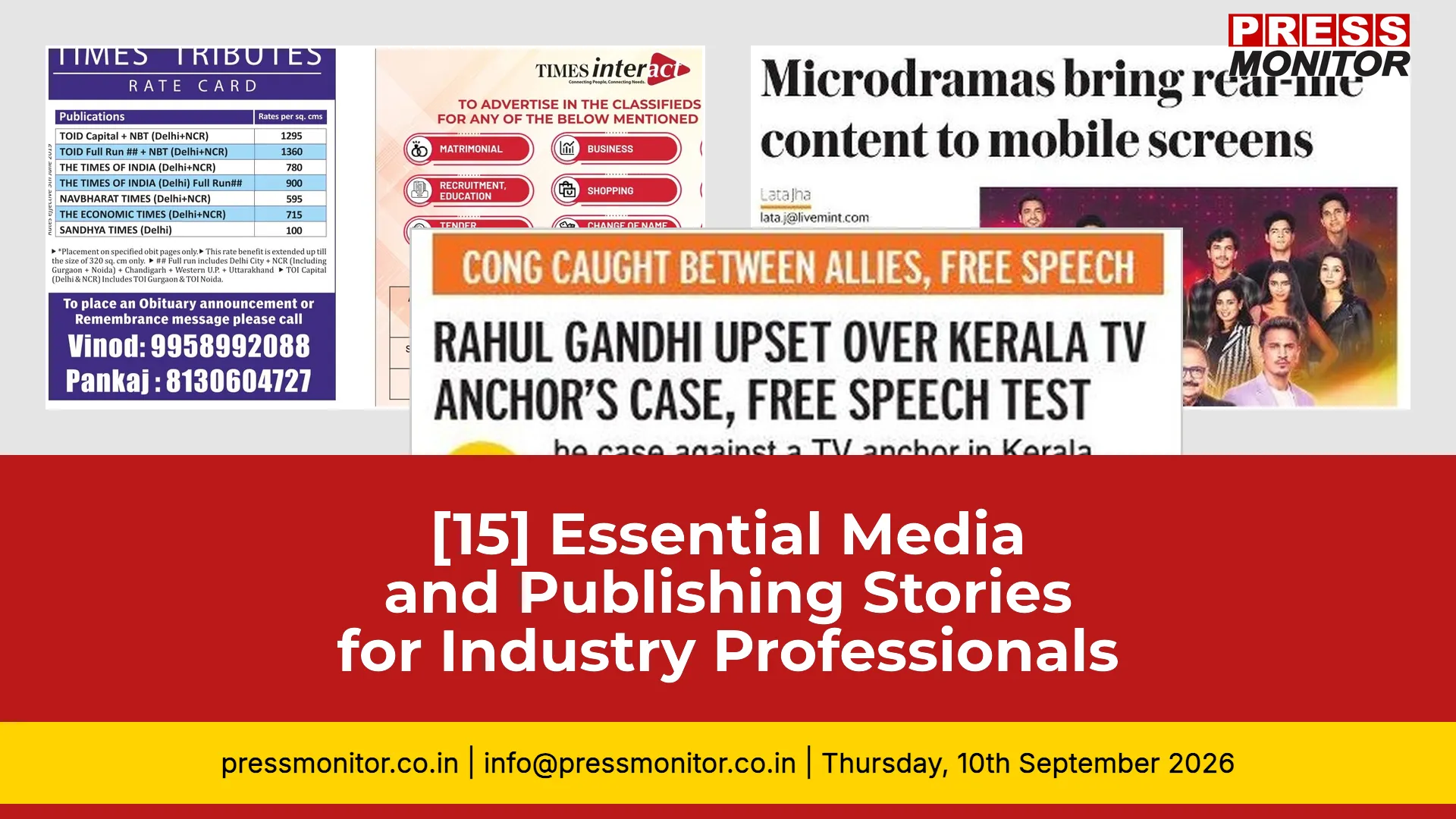 [15] Essential Media and Publishing Stories for Industry Professionals