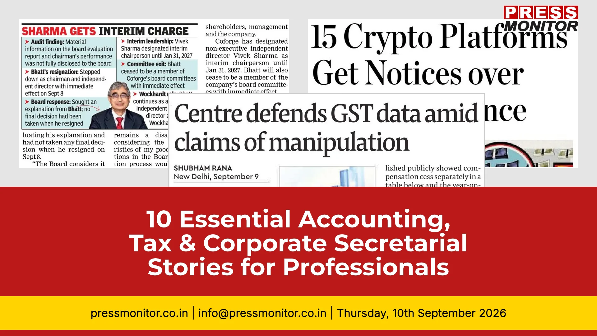 10 Essential Accounting, Tax & Corporate Secretarial Stories for Professionals