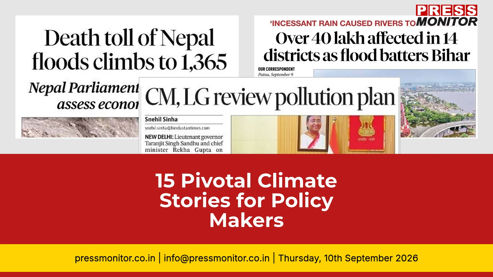 15 Pivotal Climate Stories for Policy Makers