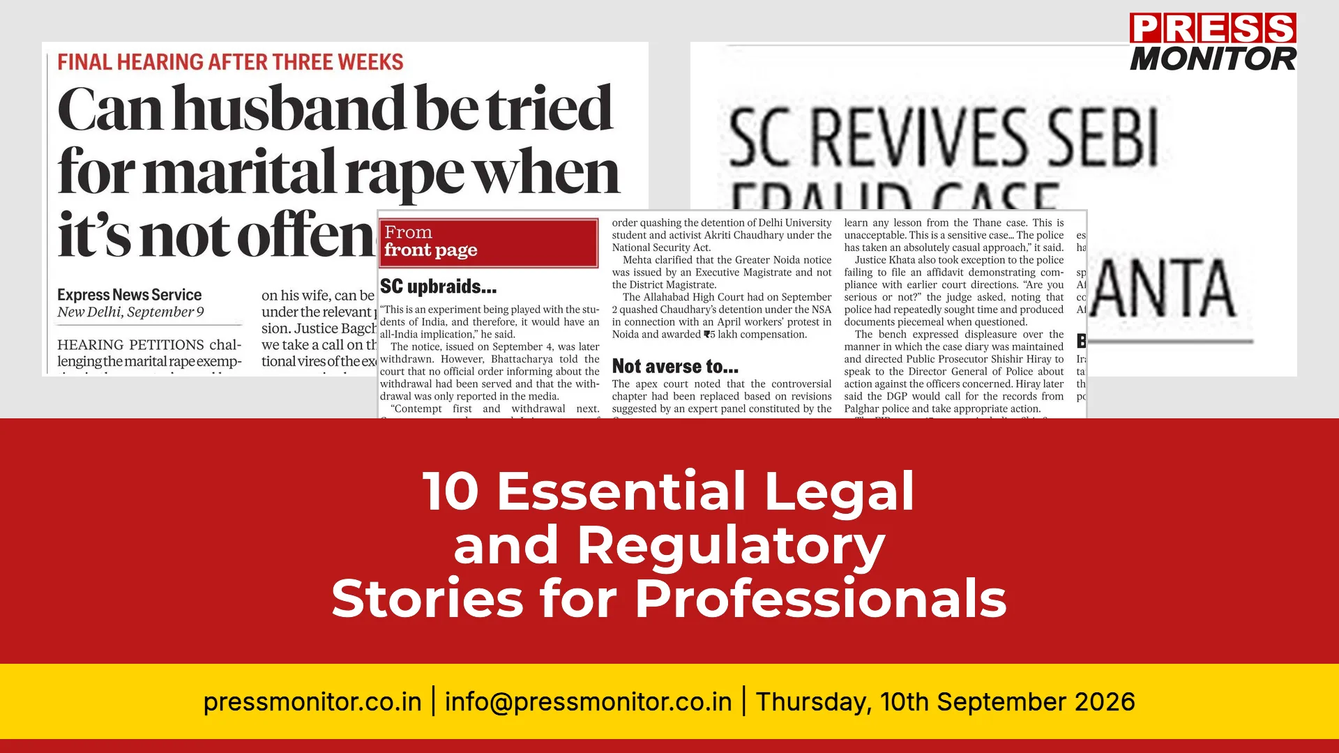 [10] Essential Legal and Regulatory Stories for Professionals