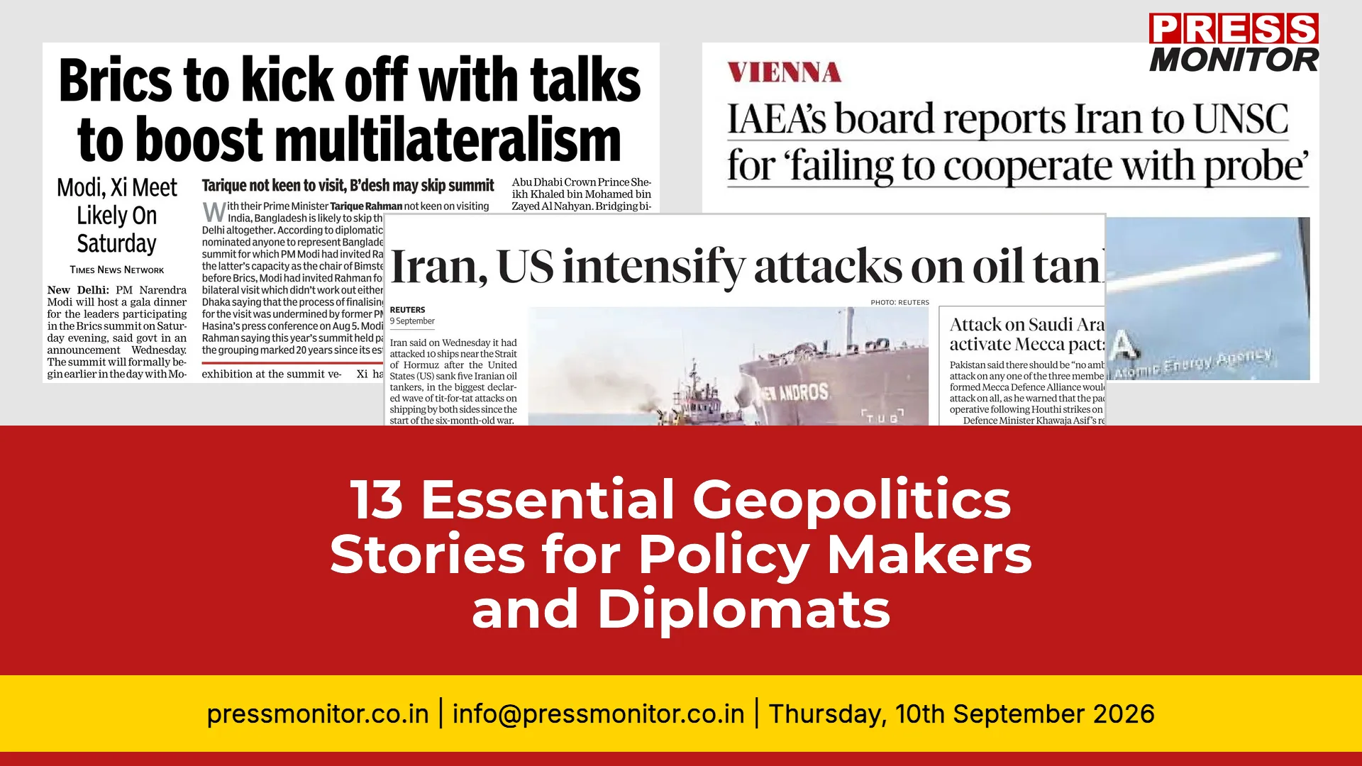 [13] Essential Geopolitics Stories for Policy Makers