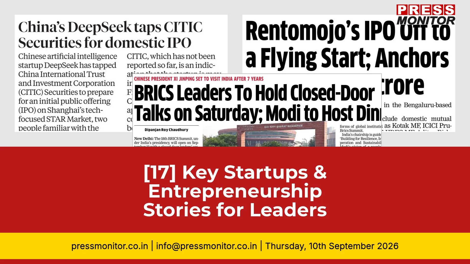 [17] Key Startups & Entrepreneurship Stories for Business Leaders