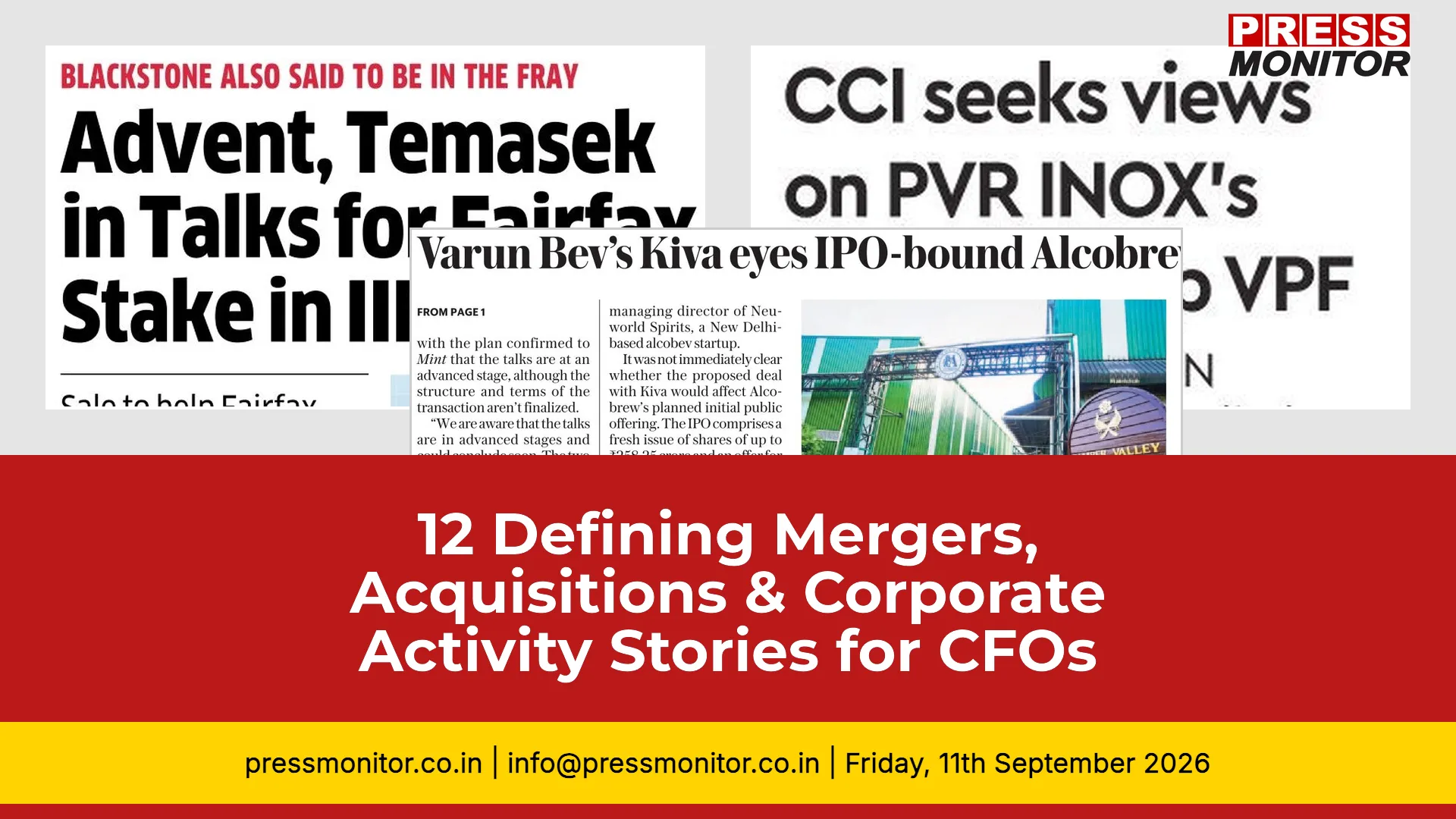 12 Defining Mergers, Acquisitions & Corporate Activity Stories for CFOs