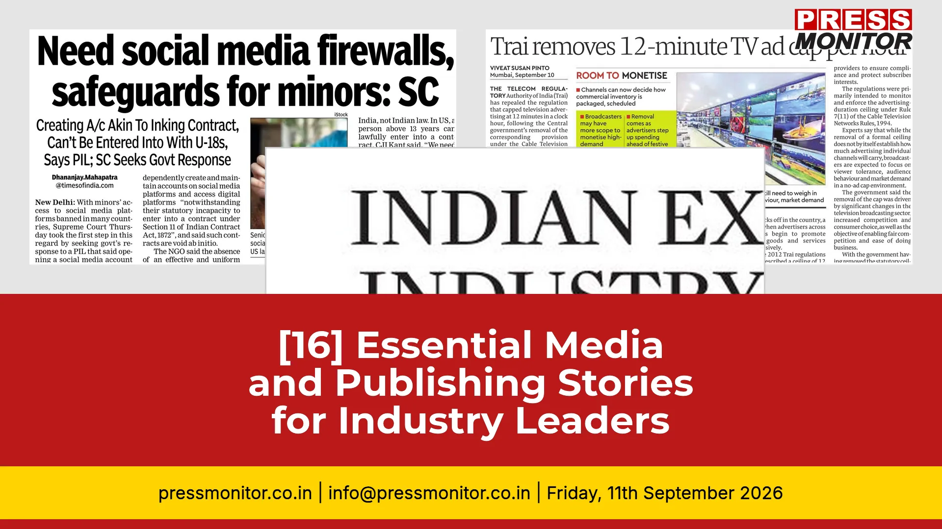 [16] Essential Media and Publishing Stories for Industry Leaders