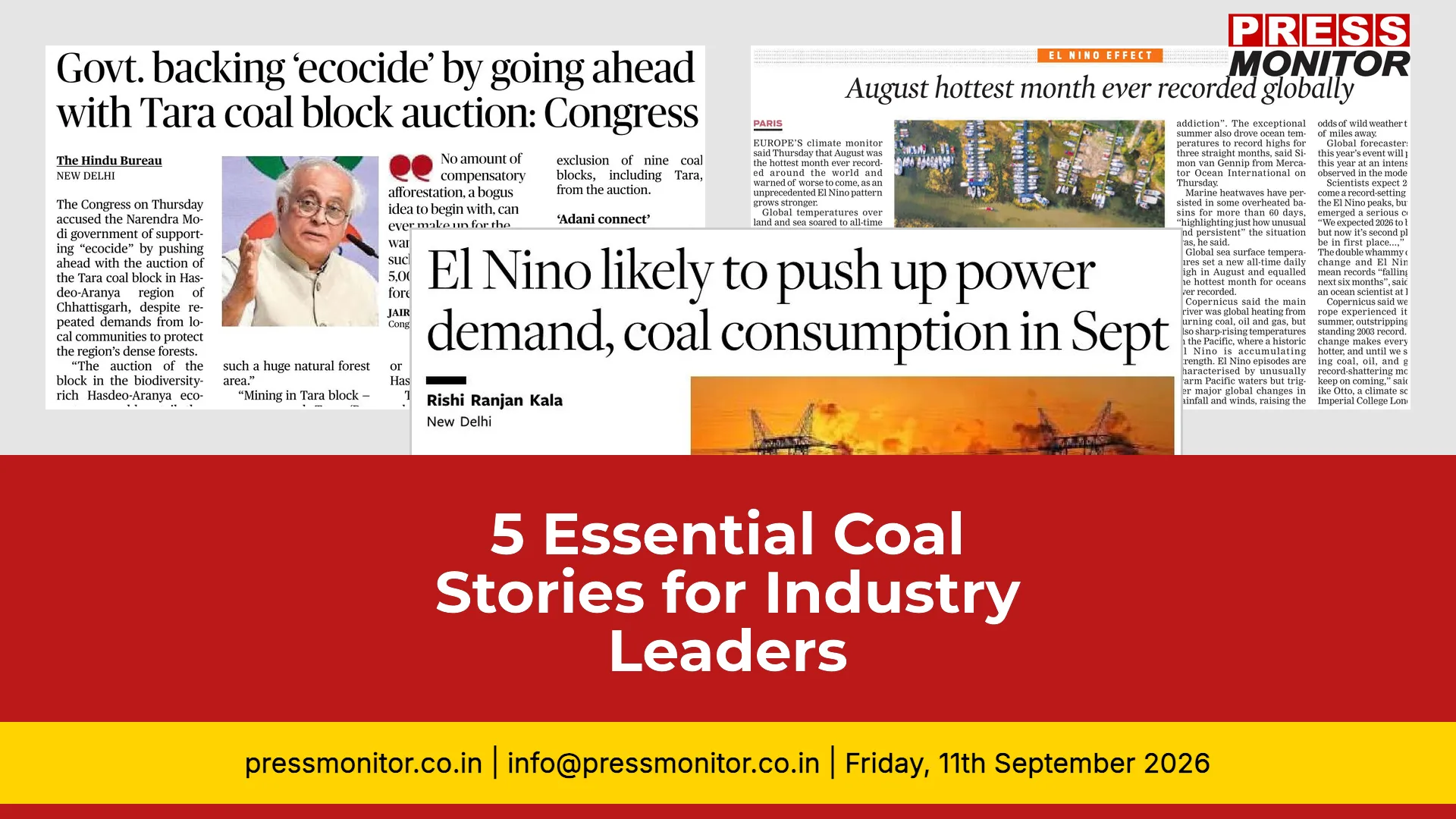[5] Essential Coal Stories for Industry Leaders