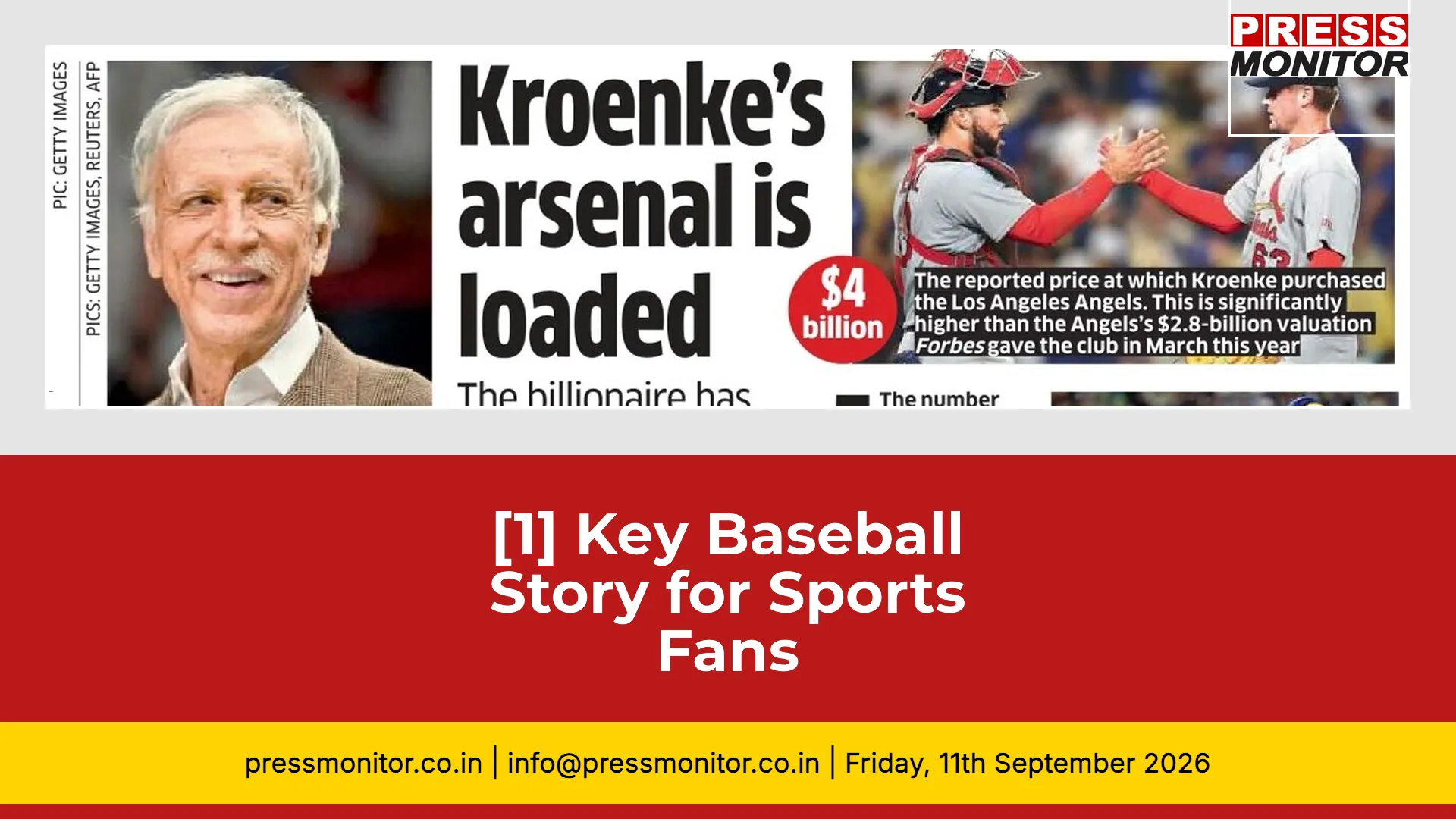 [1] Key Baseball Story for Sports Fans