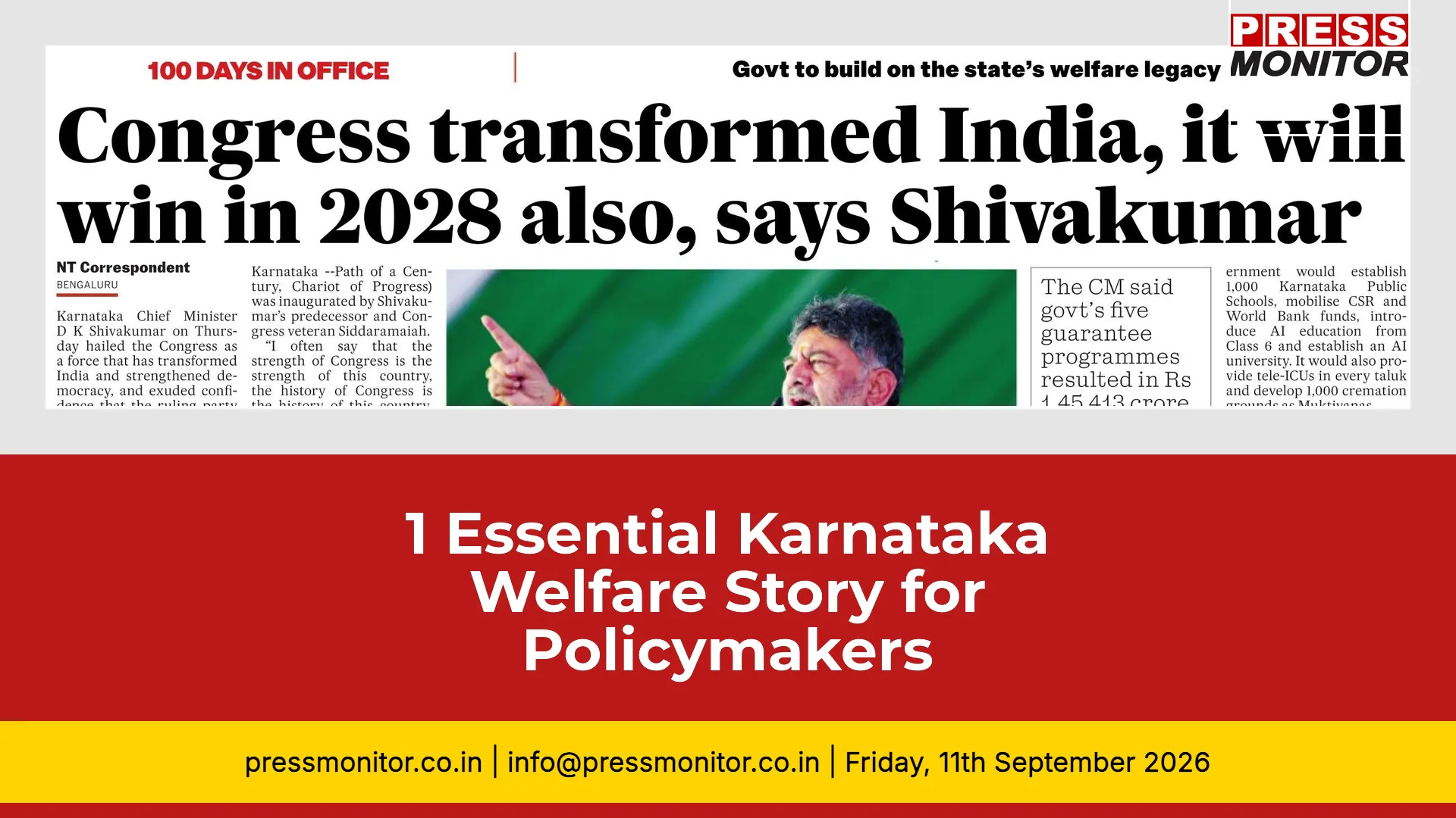 1 Essential Karnataka Welfare Story for Policymakers