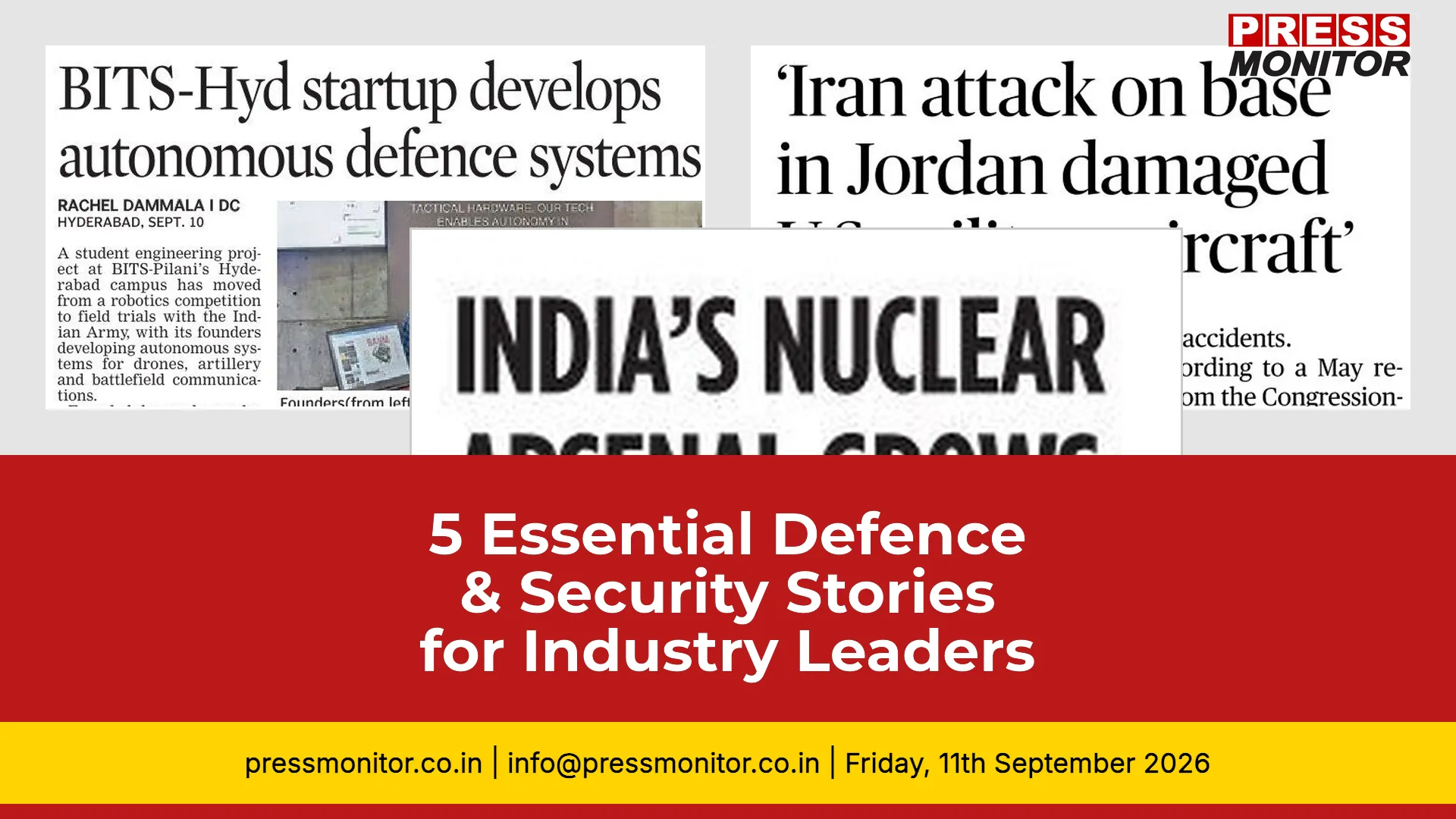 [5] Essential Defence & Security Stories for Industry Leaders