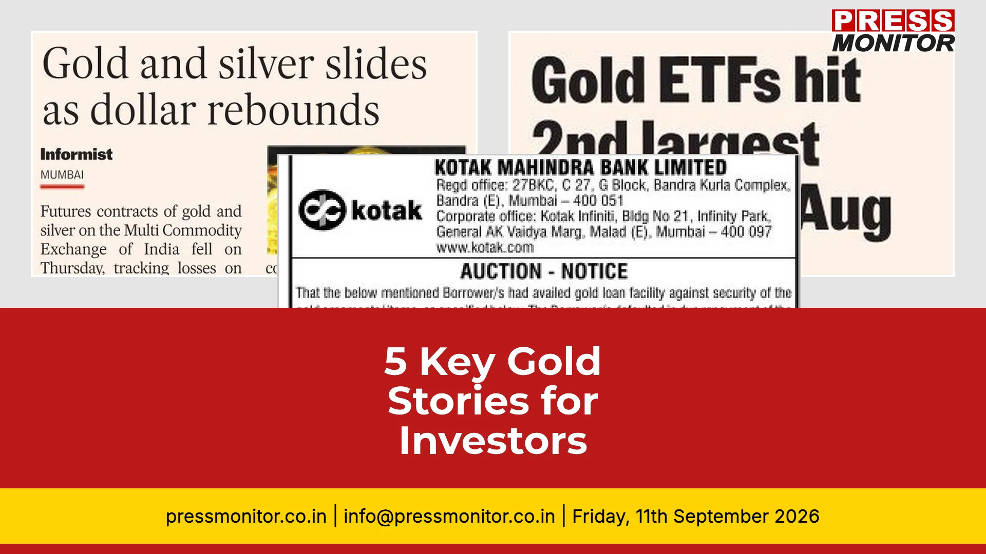 5 Key Gold Stories for Investors