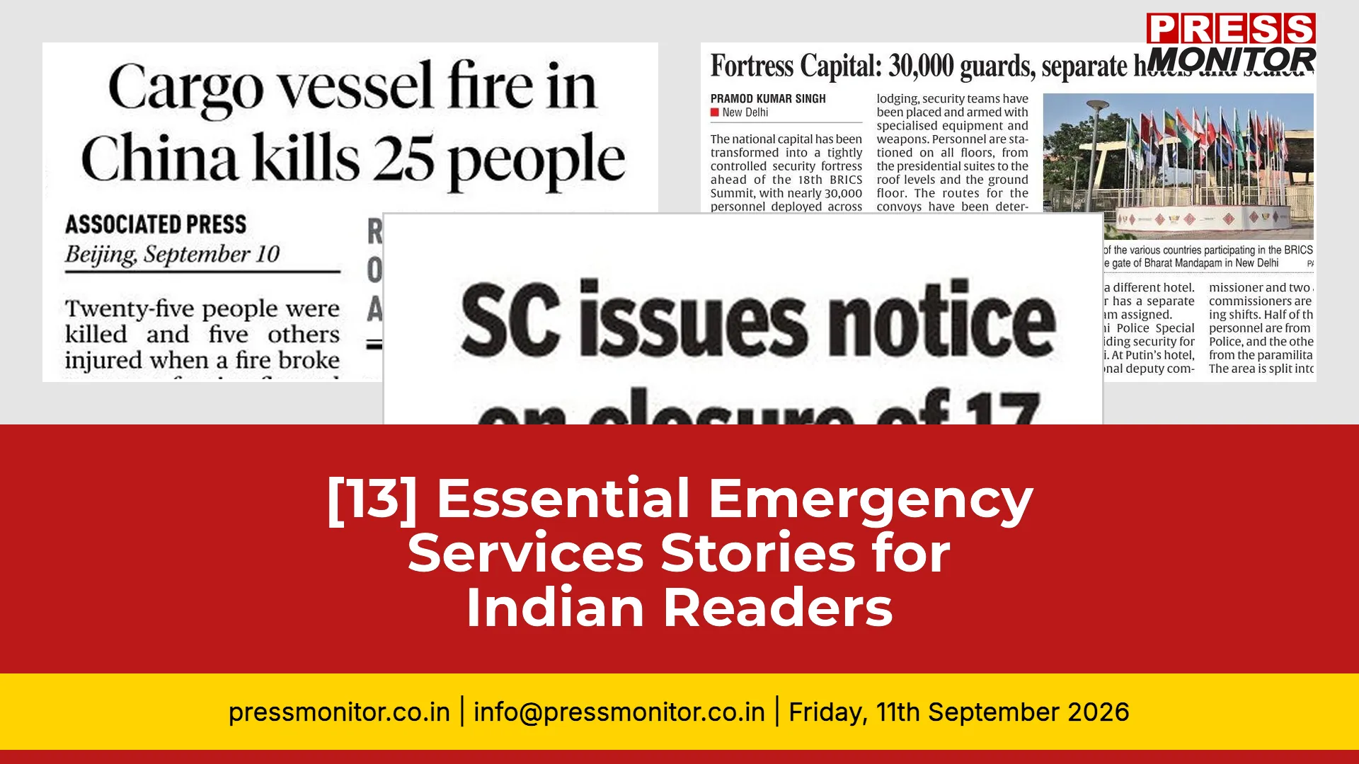 [13] Essential Emergency Services Stories for Indian Readers