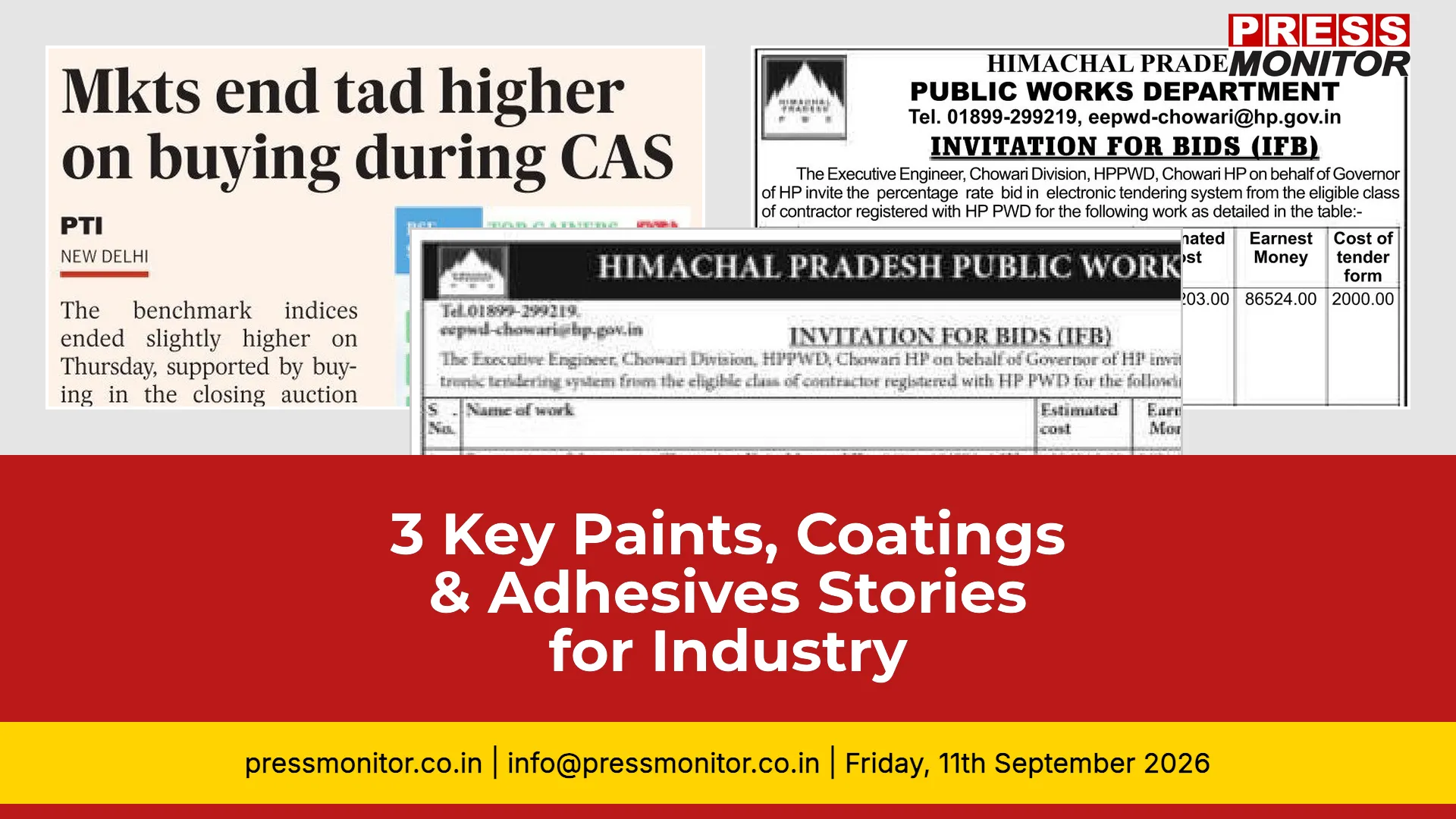 [3] Key Paints, Coatings & Adhesives Stories for Industry