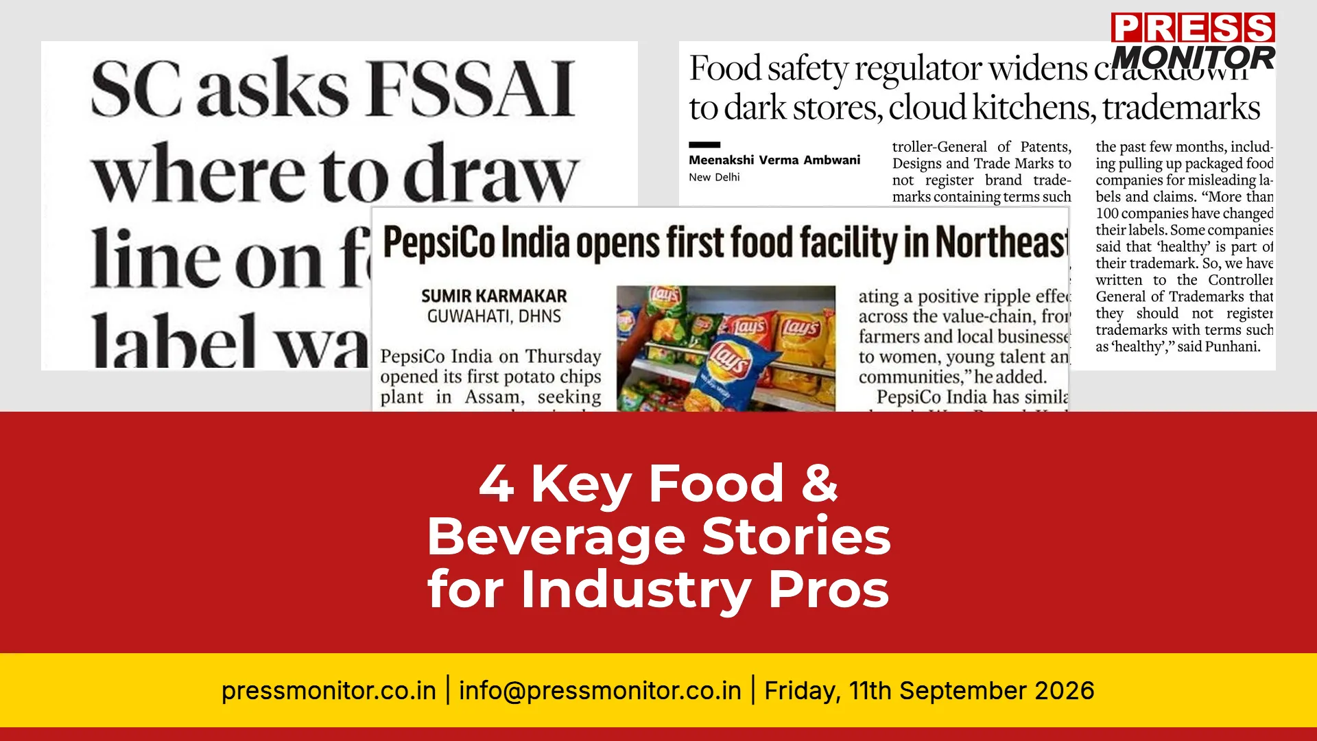 4 Key Food & Beverage Stories for Industry Professionals