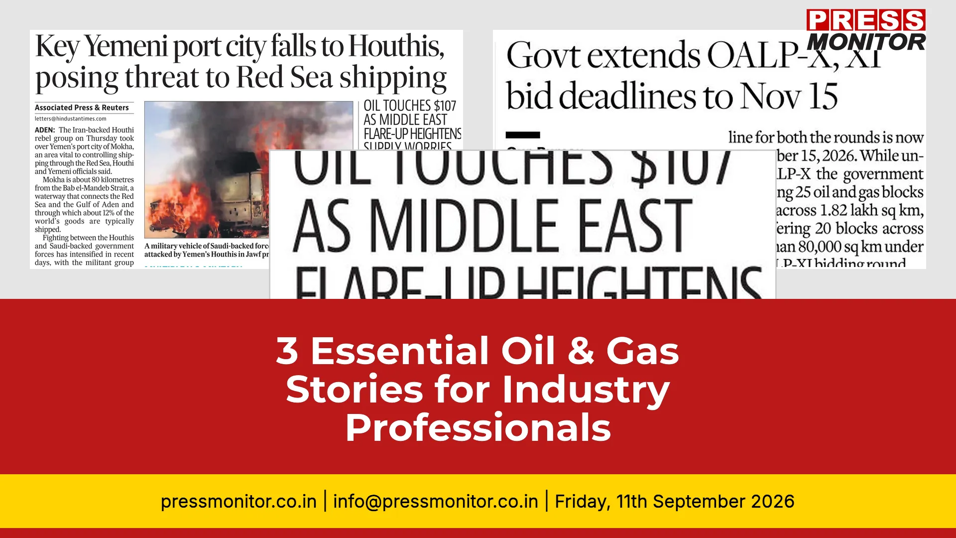 3 Essential Oil & Gas Stories for Industry Professionals