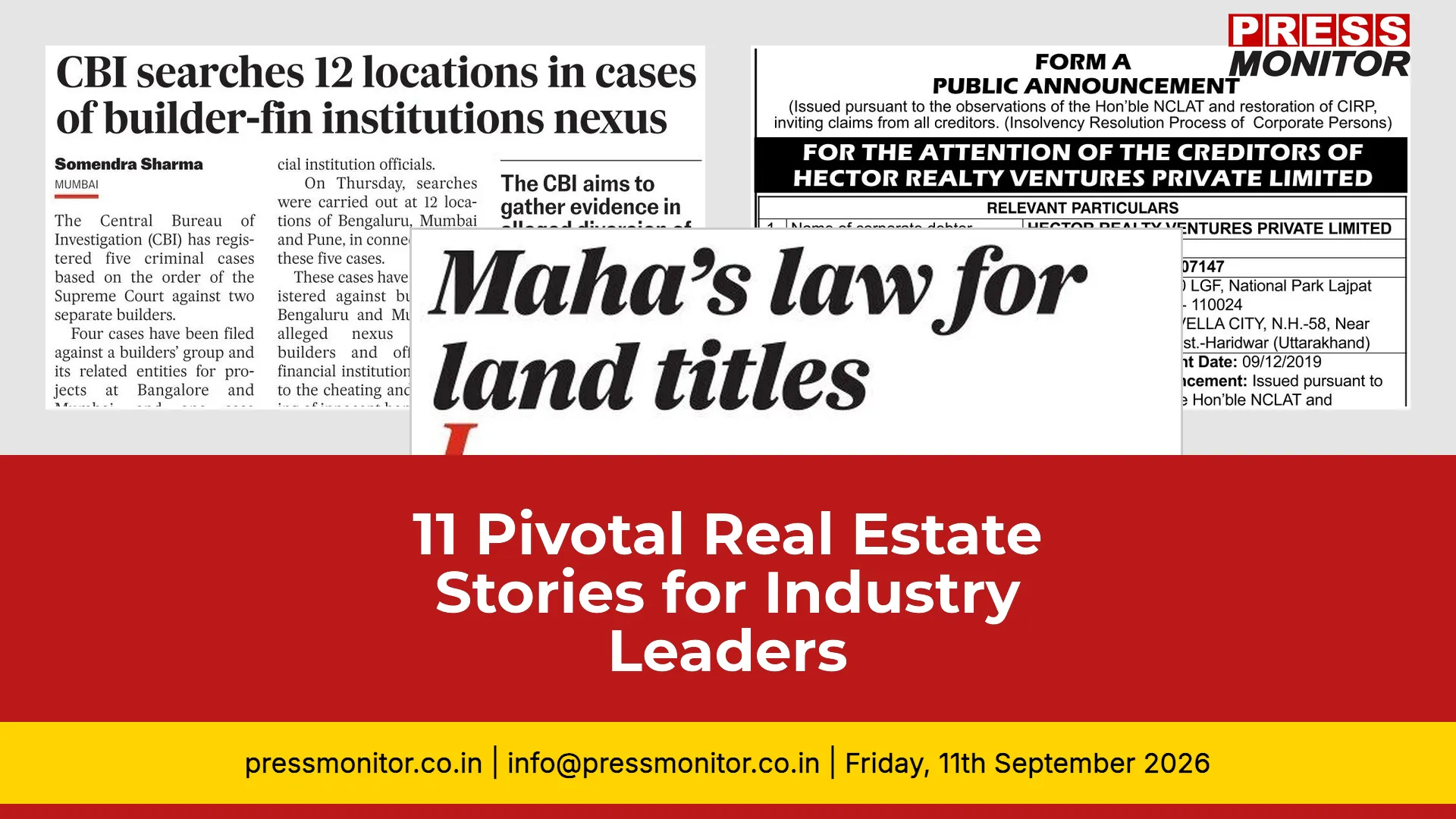 11 Pivotal Real Estate Stories for Industry Leaders