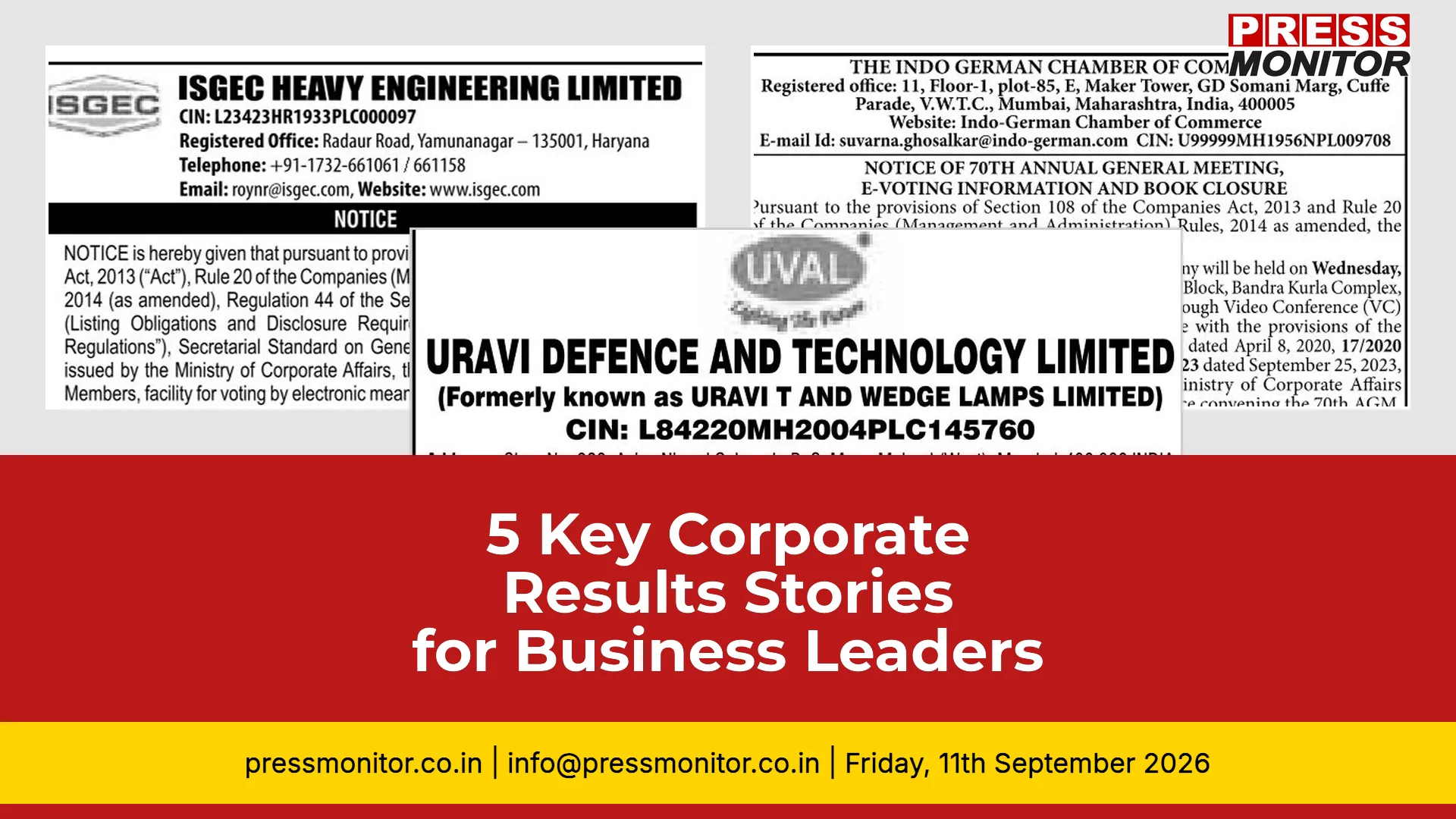 [5] Key Corporate Results Stories for Business Leaders