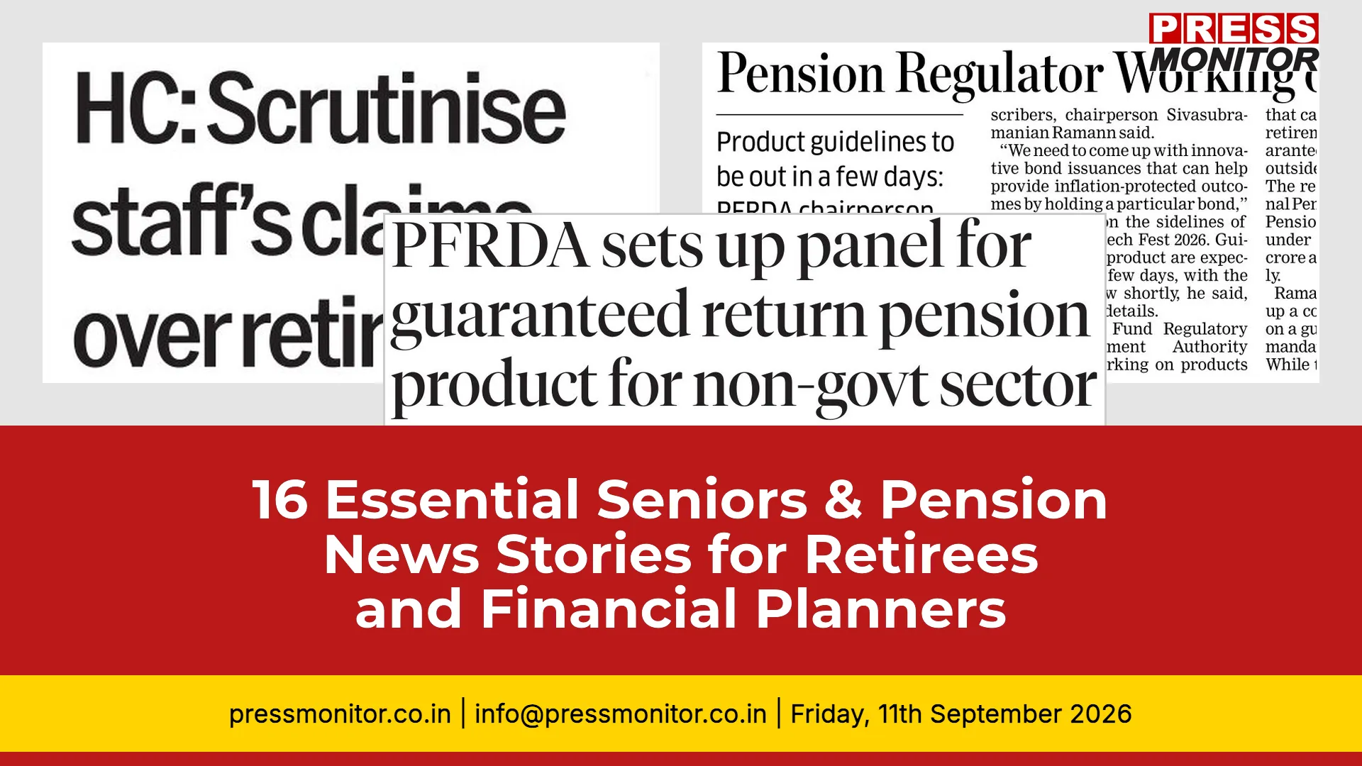 16 Essential Seniors & Pension News Stories for Retirees