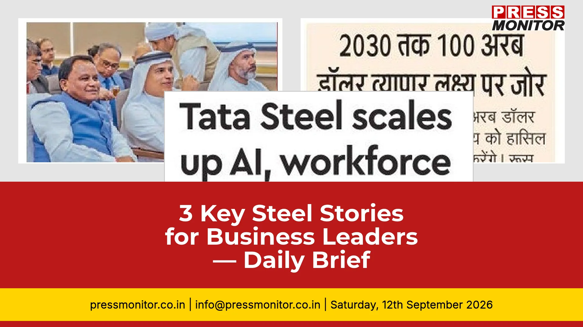 [3] Key Steel Stories for Business Leaders