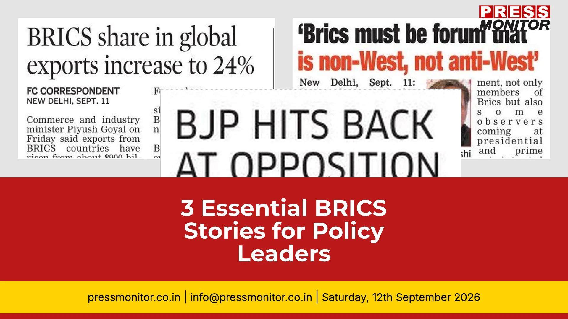 3 Essential BRICS Stories for Policy Leaders