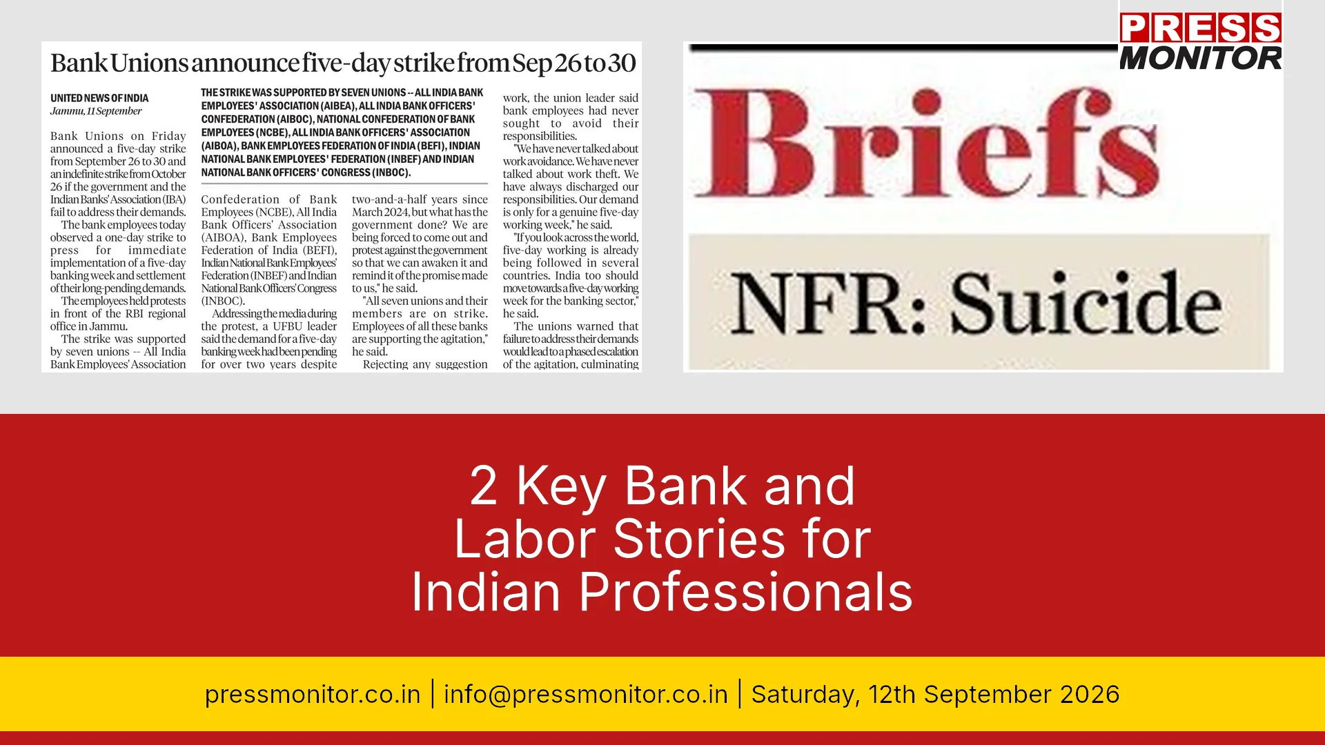 [2] Key Bank and Labor Stories for Indian Professionals