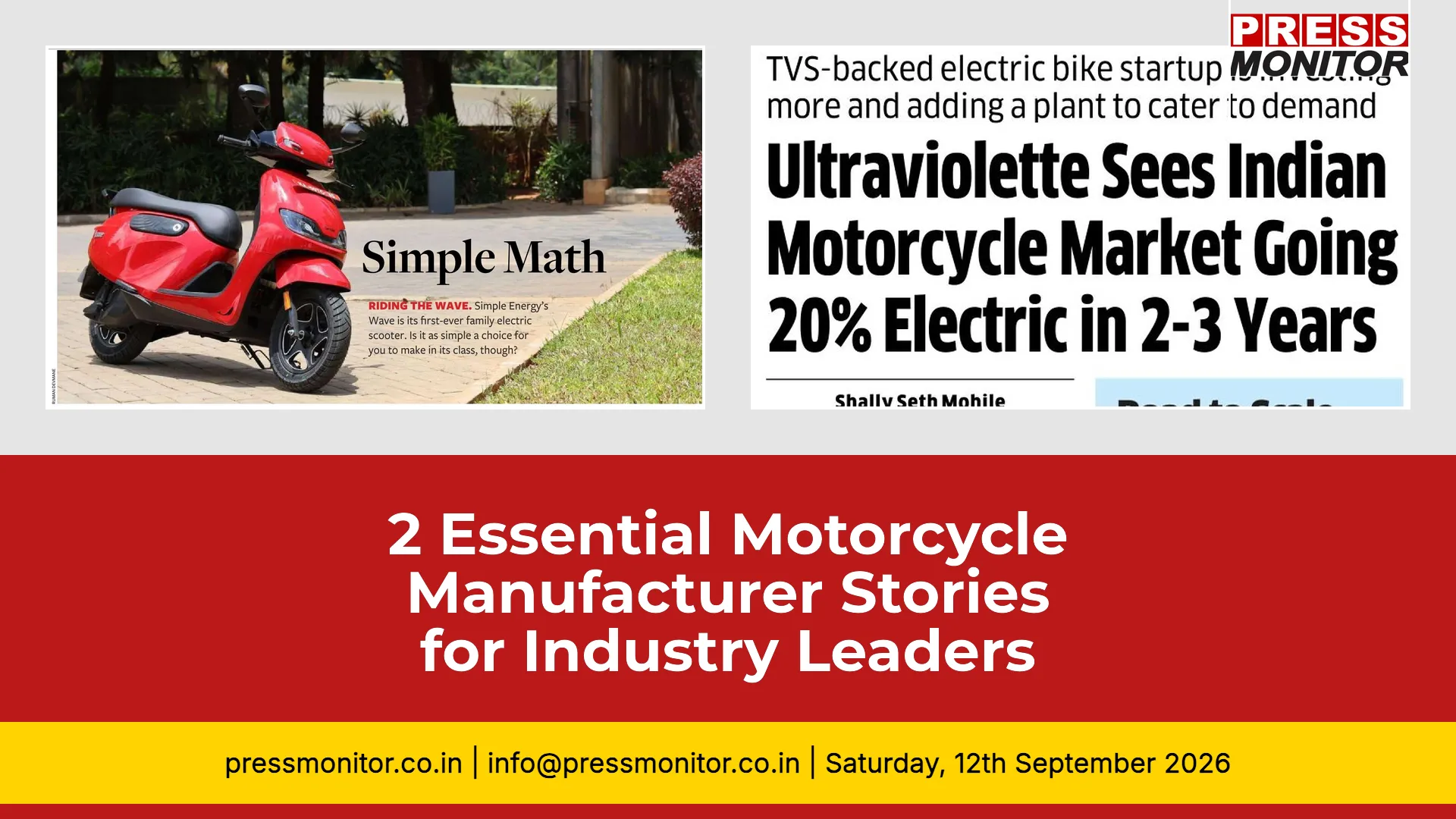 2 Essential Motorcycle Manufacturer Stories for Industry Leaders