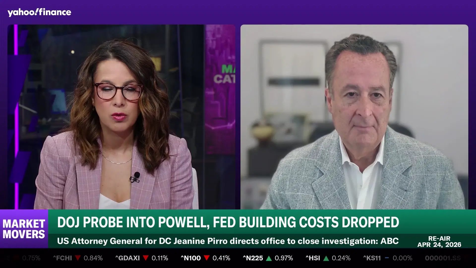Federal Reserve Leadership Turmoil and Market Volatility Dominate yahoo-finance's Top Coverage: April 25, 2026