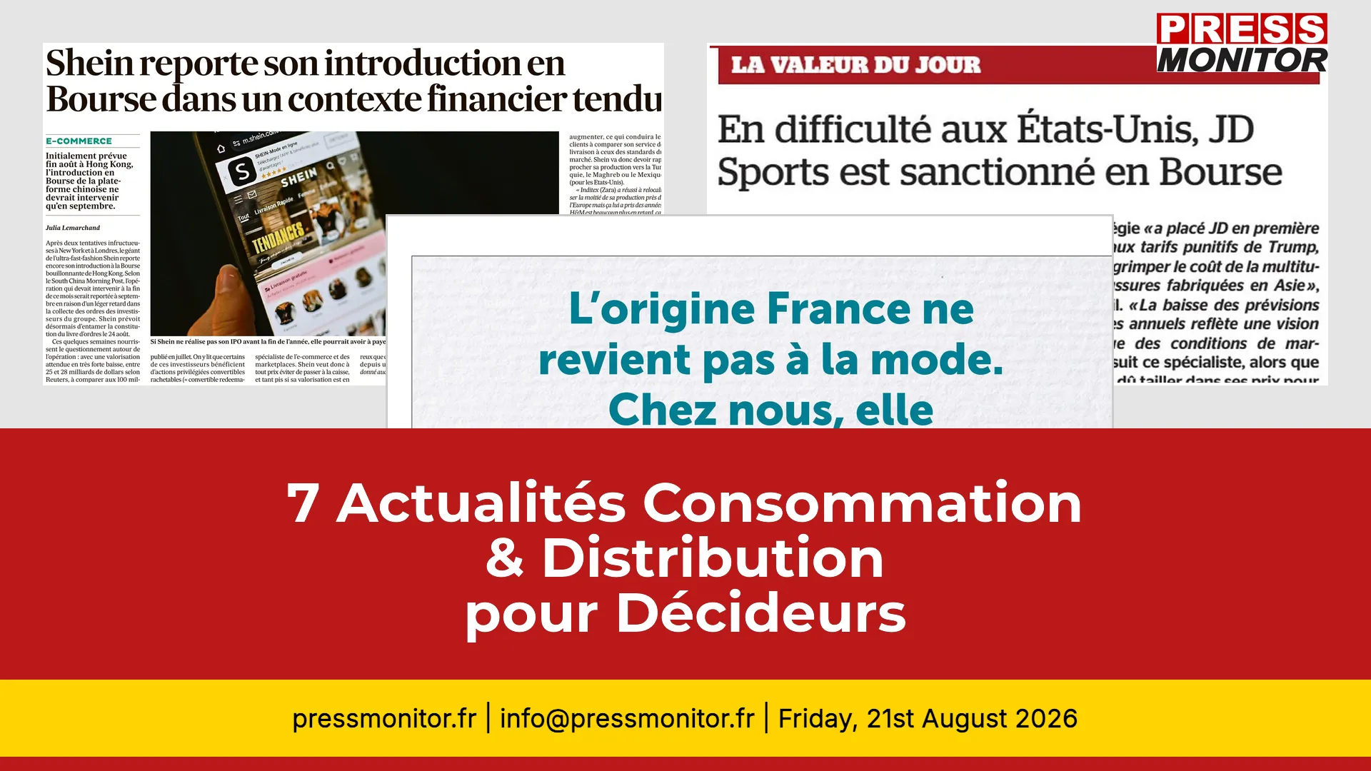7 Actualités Consommation & Distribution pour Décideurs