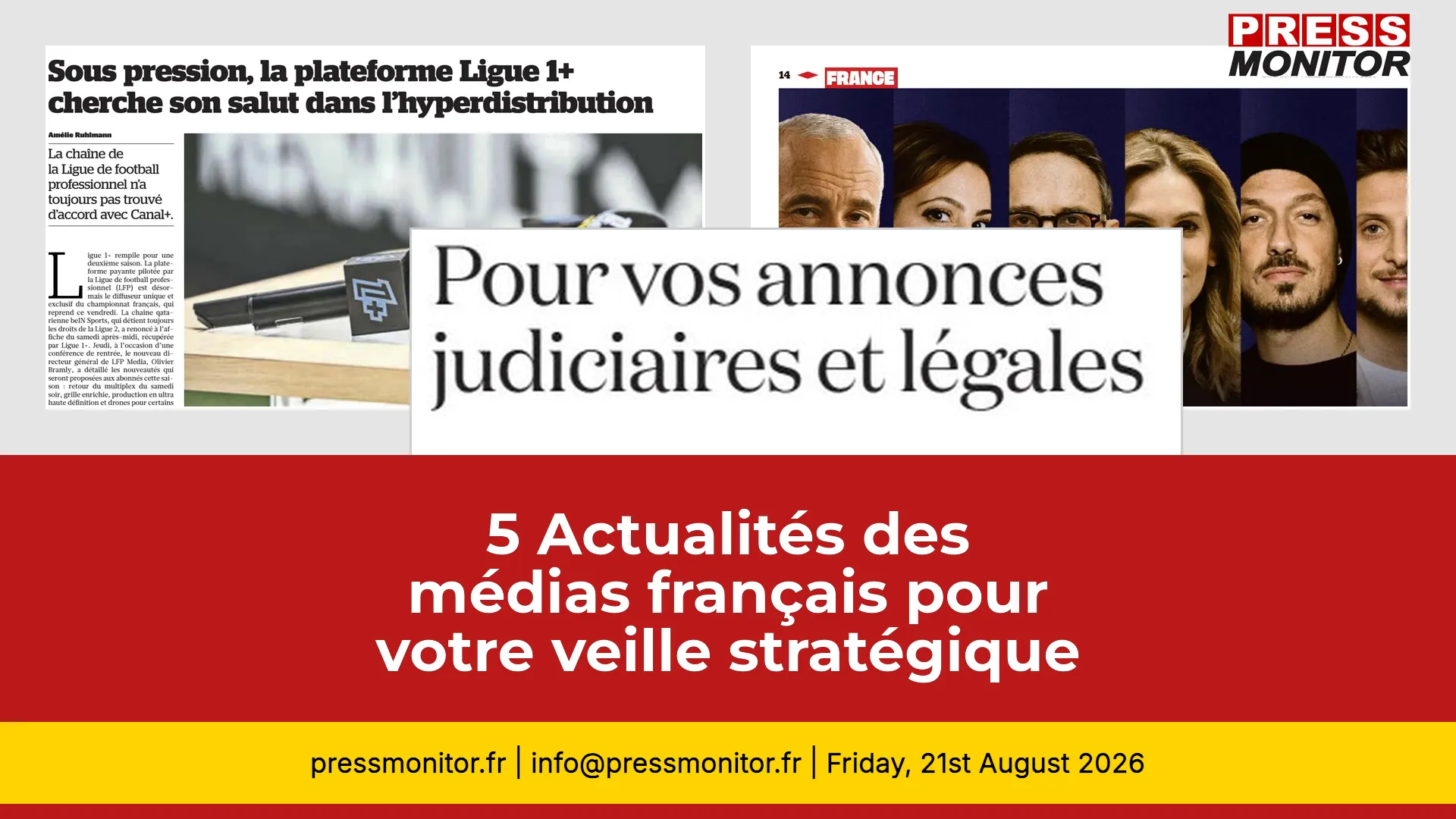 5 Actualités des médias français pour votre veille stratégique